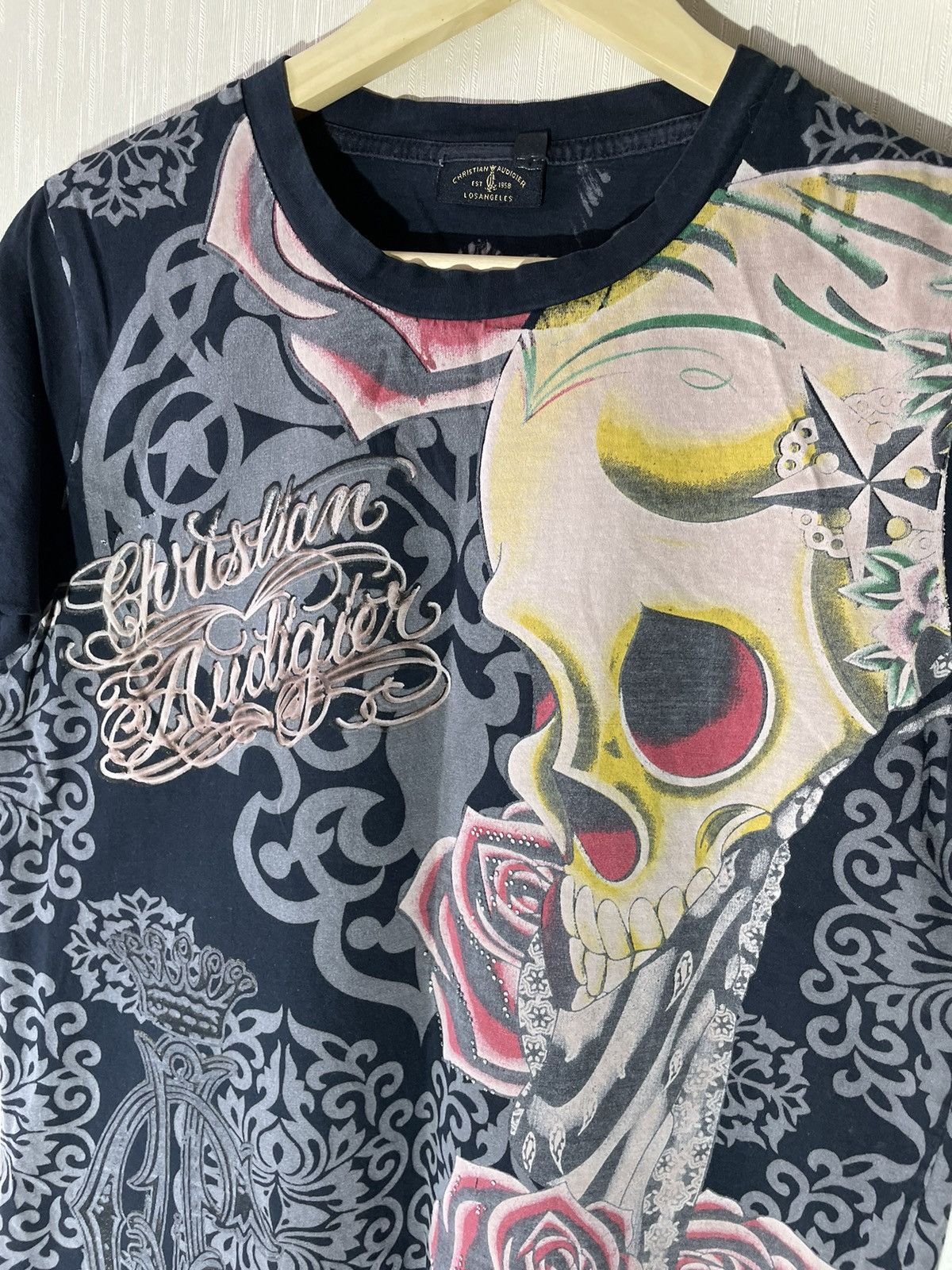 Christian Audigier × Ed Hardy × Vintage Christian Audigier vintage T shirt Size US S / EU 44-46 / 1 - 5 Thumbnail