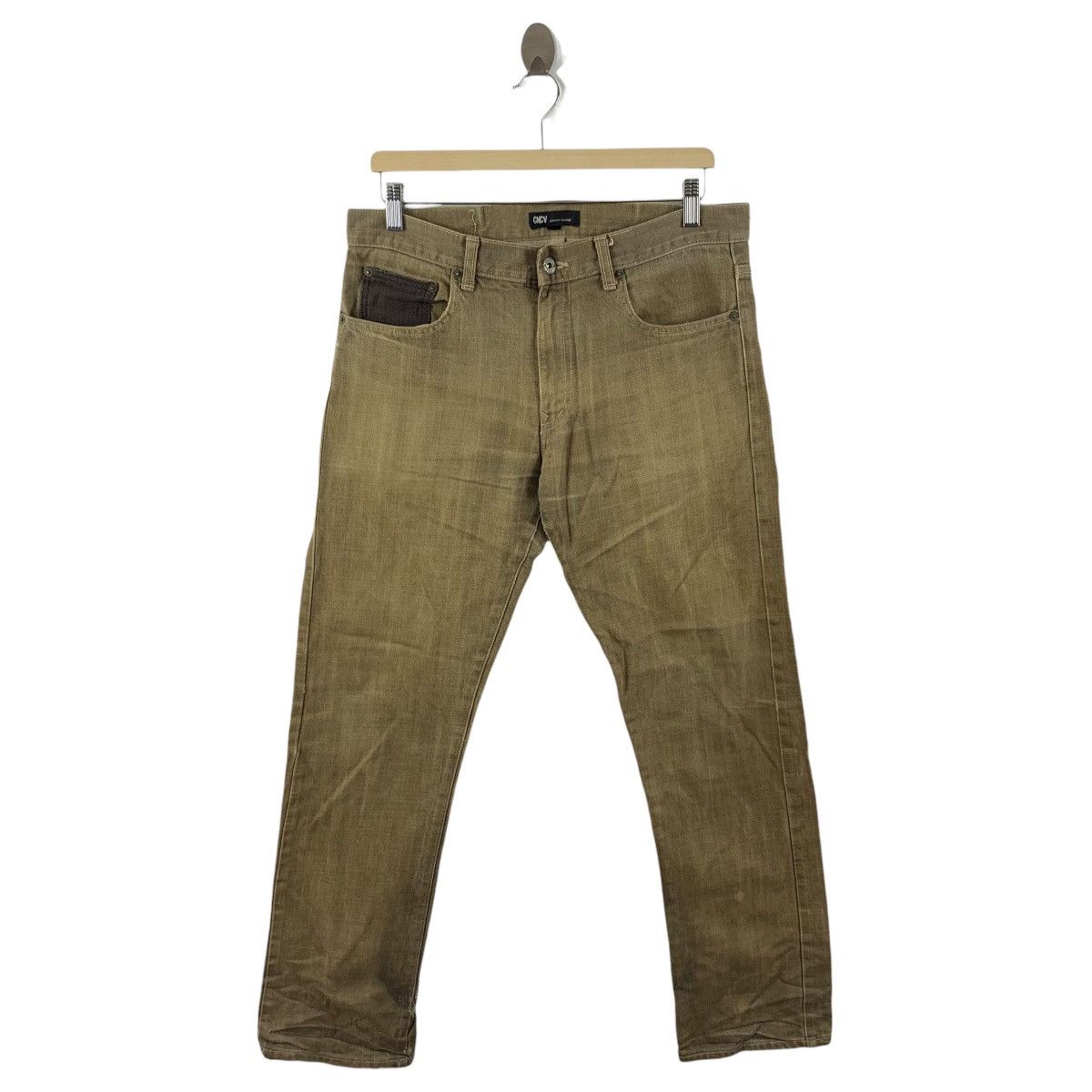 Japanese Brand CONCAVE ATTEMPT Brown colour jeans Size US 34 / EU 50 - 1 Thumbnail