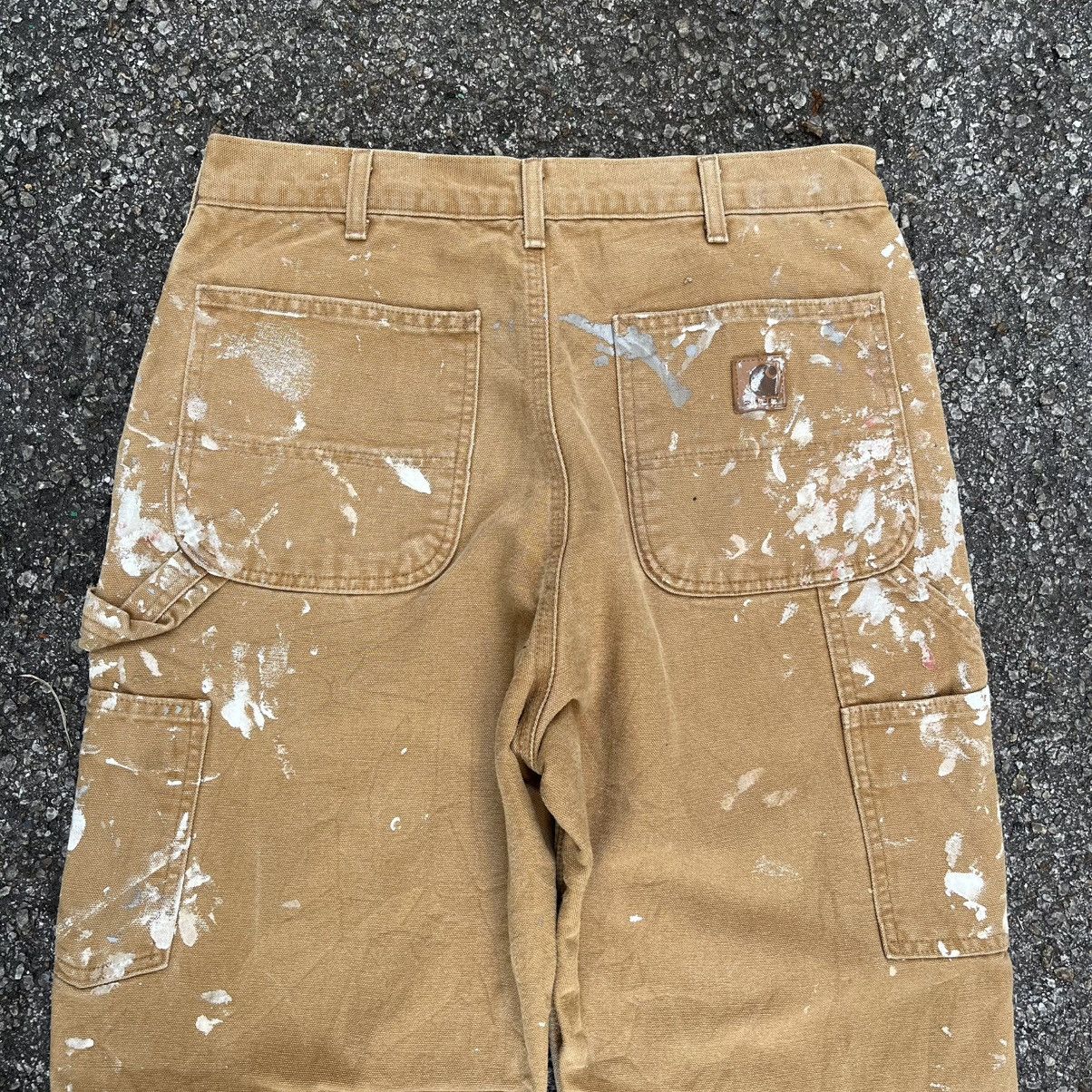 Vintage Carhartt Paint Blanket Canvas Duck Work Carpenter