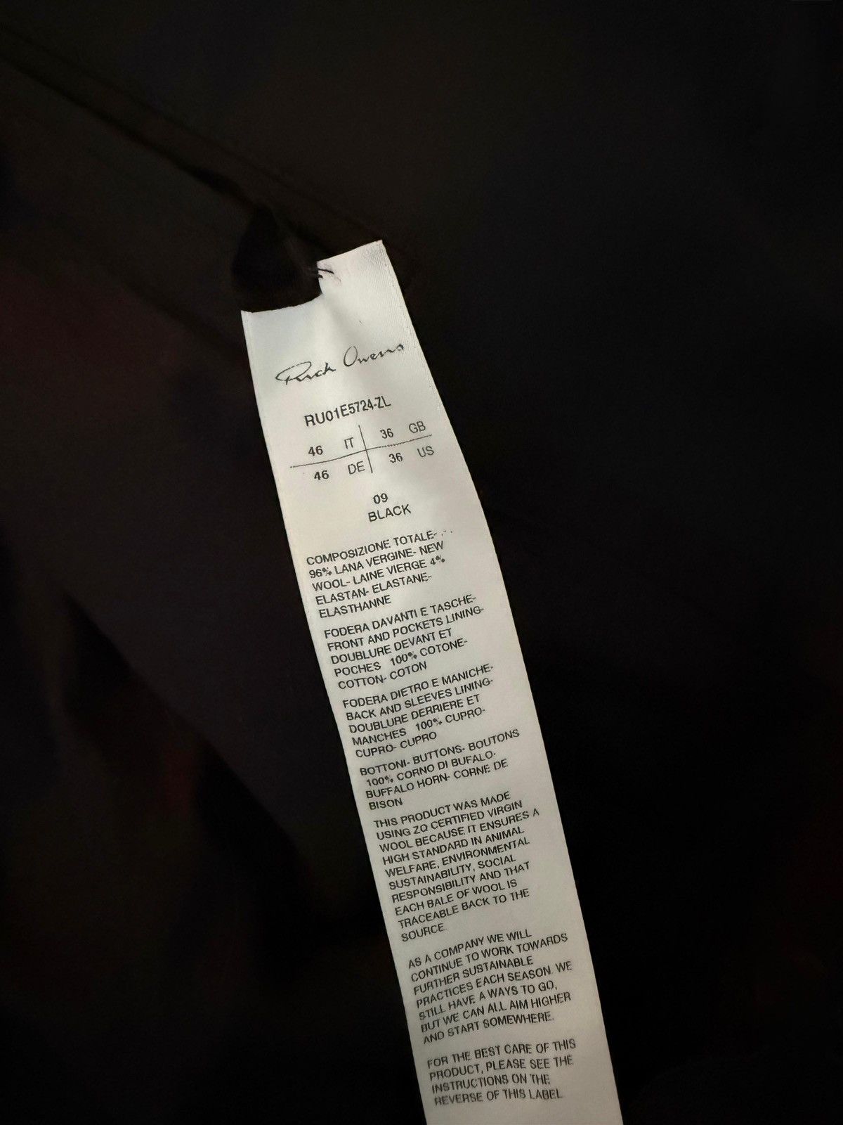 Rick Owens SS25 Tatlin Blazer Size 46S - 8 Thumbnail
