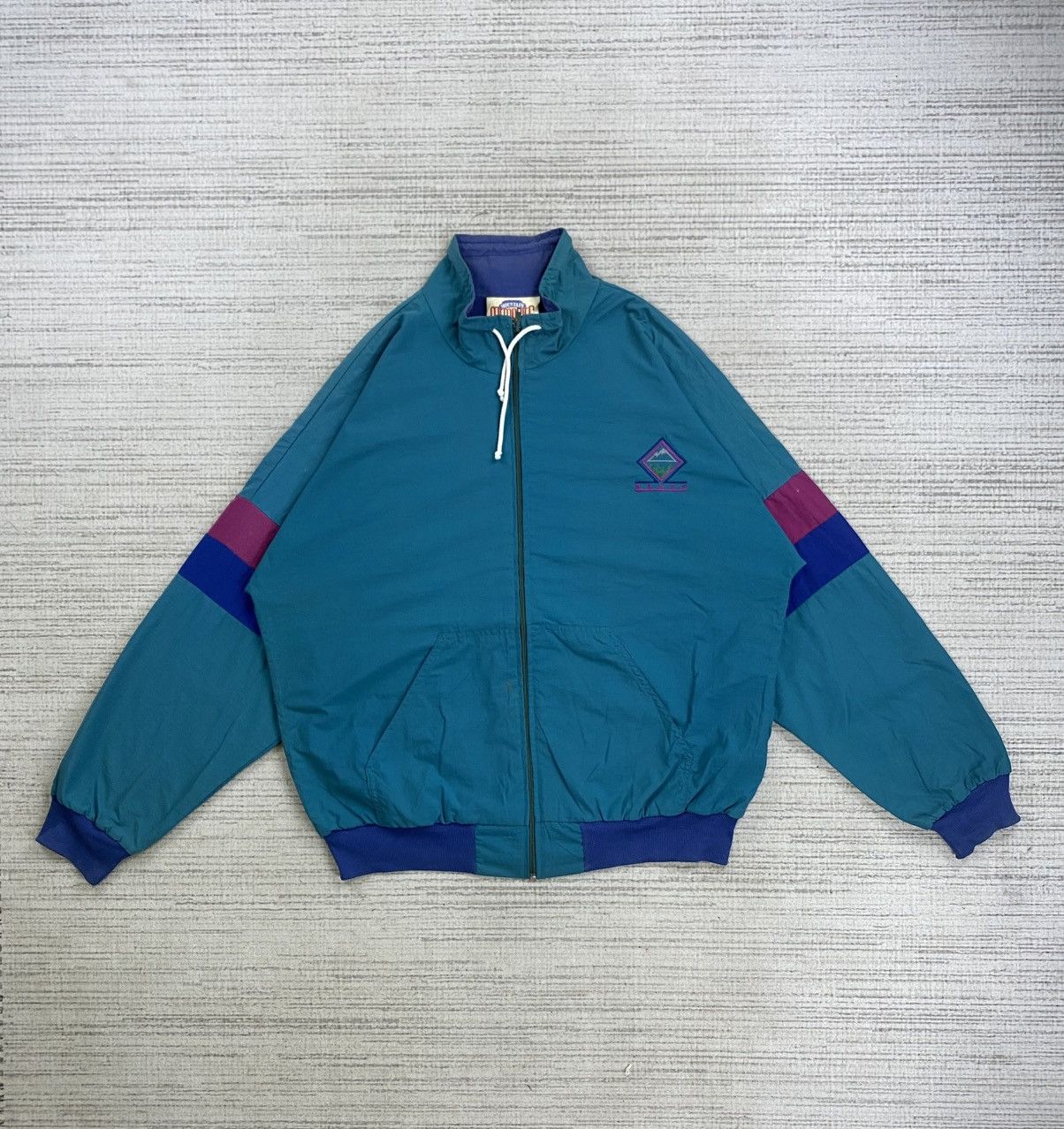Vintage BANFF Mountain Memories Color Block Zipper Jacket