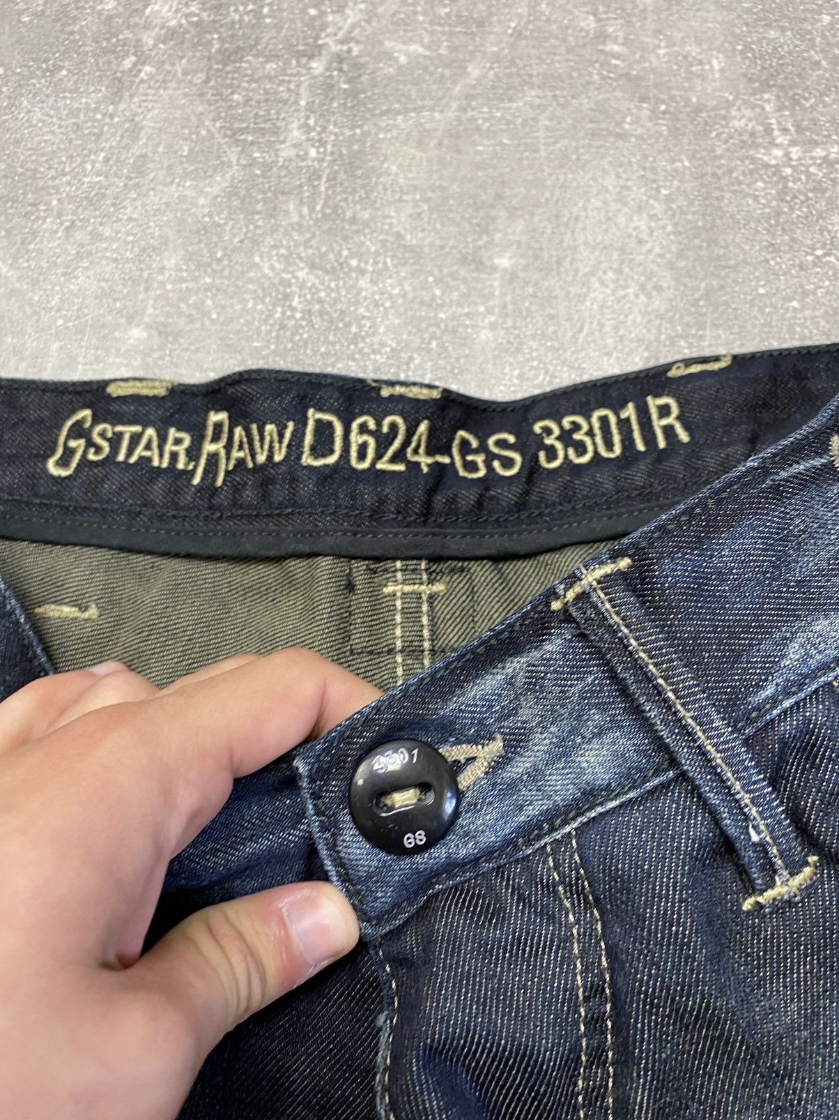 G-Star × Vintage Vintage G Star Raw Denim Biker Cargo Double Knee Pants Size US 34 / EU 50 - 14 Thumbnail