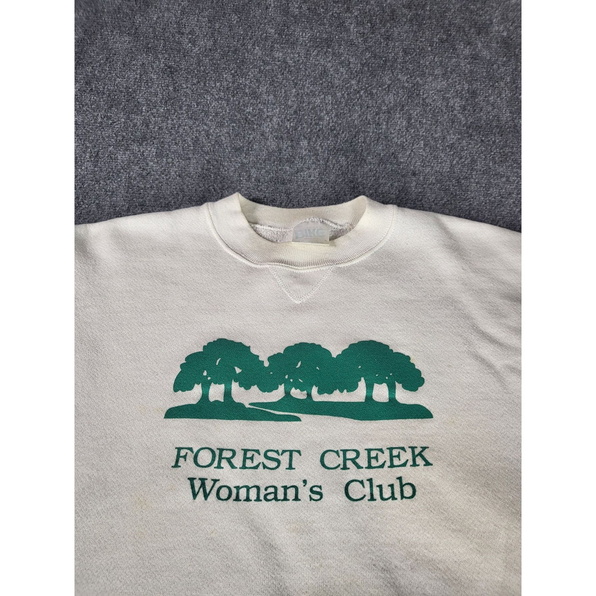 Vintage Vintage Forest Creek Women's Club Sweatshirt Sz L Bike Graph Size L / US 10 / IT 46 - 2 Thumbnail