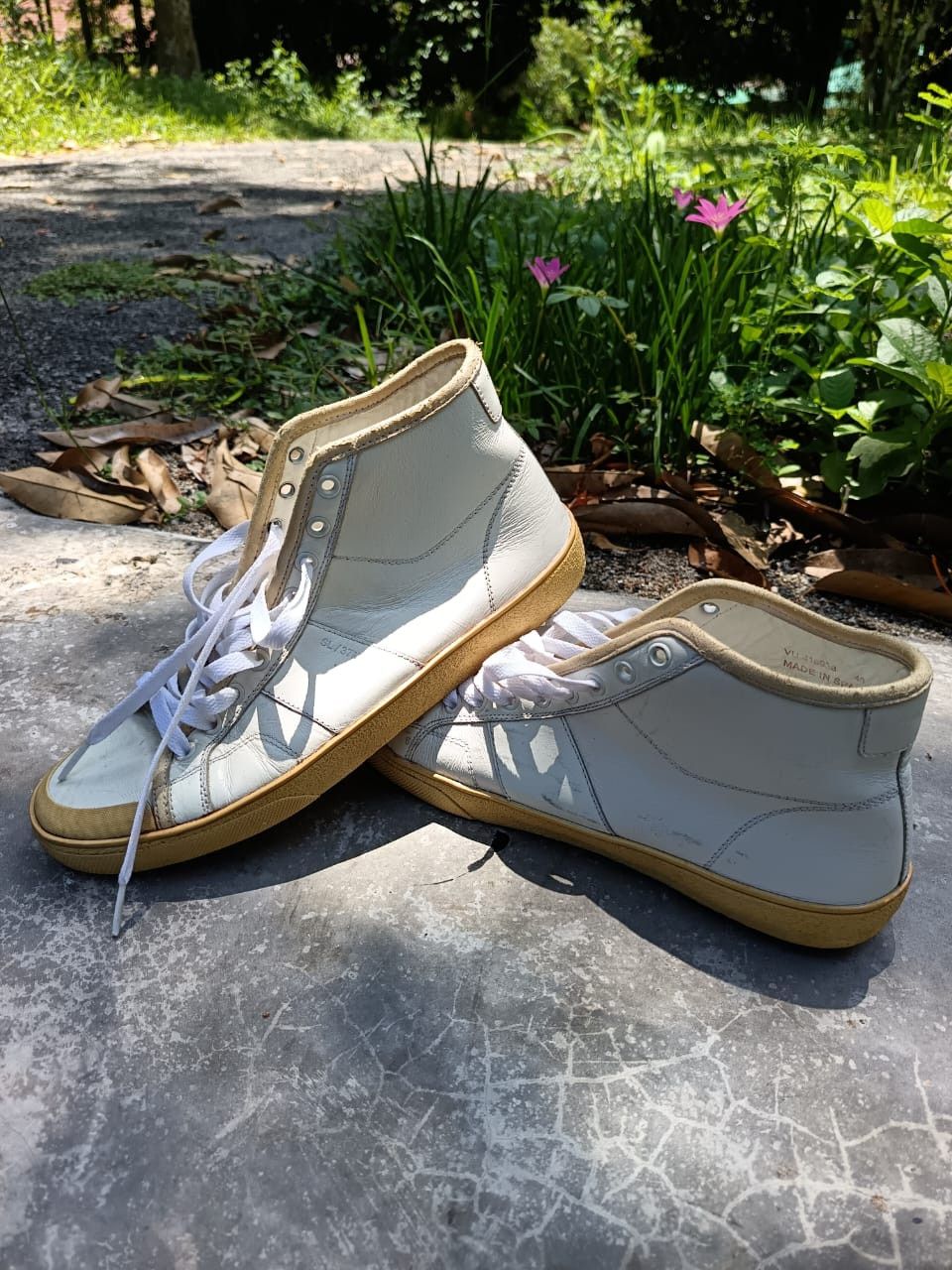 Saint Laurent Paris × Yves Saint Laurent Saint Laurent Paris leather High top trainers us 7/uk6.5 Size ONE SIZE - 7 Thumbnail