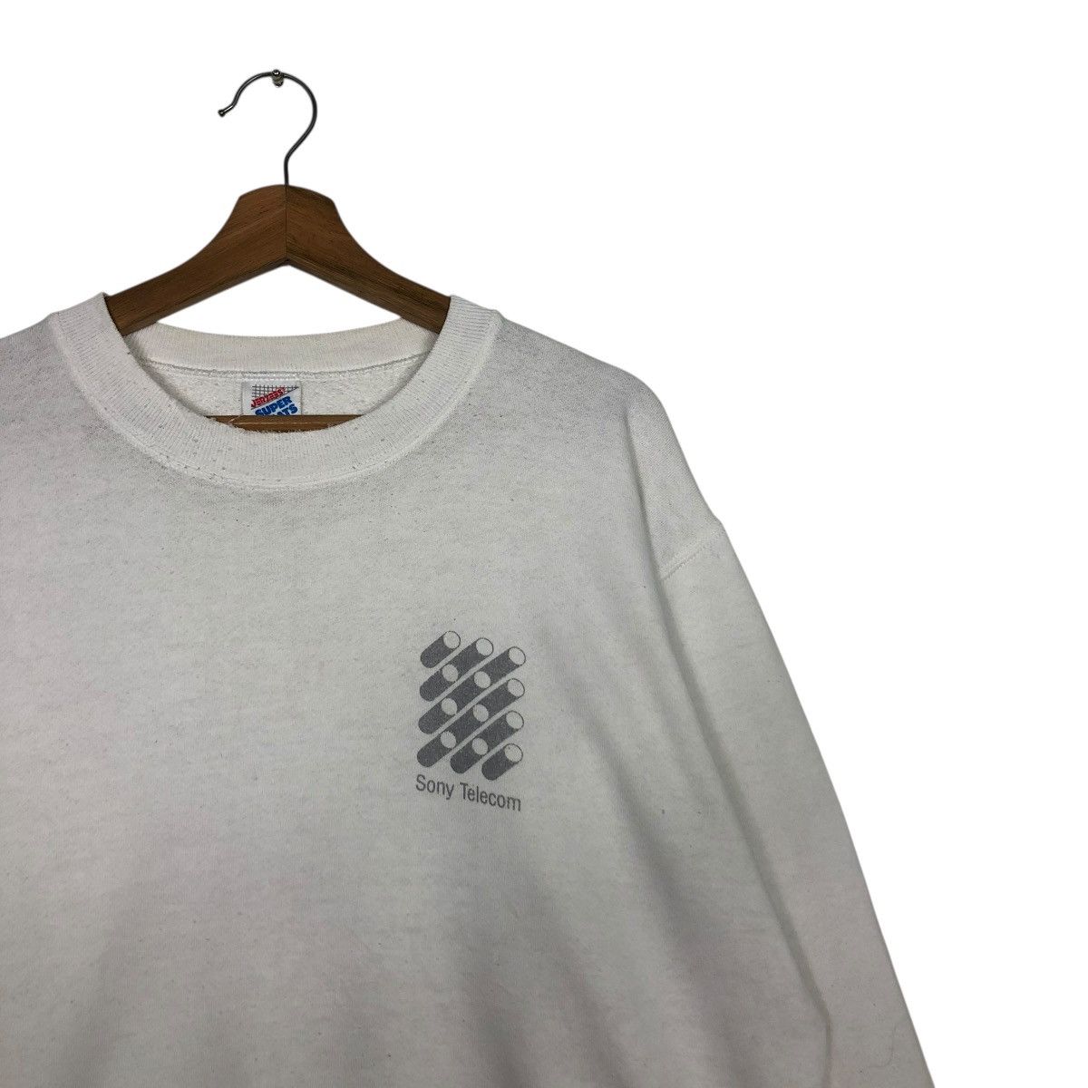 Vintage 🔥VINTAGE SWEATSHIRT SONY TELCO JERZEES BIG LOGO Size US L / EU 52-54 / 3 - 8 Thumbnail