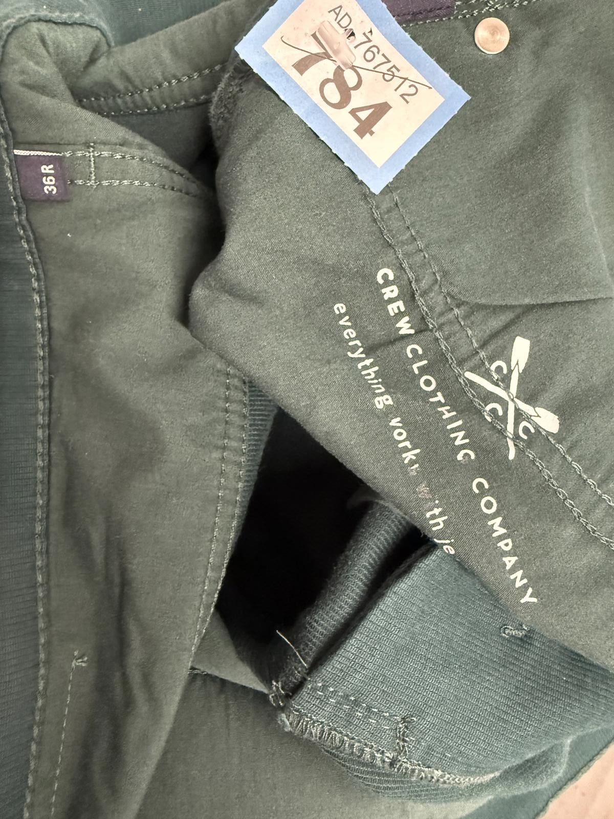 Other Crew Clothing Company Men's Green Trousers Size 36R Size US 36 / EU 52 - 2 Thumbnail
