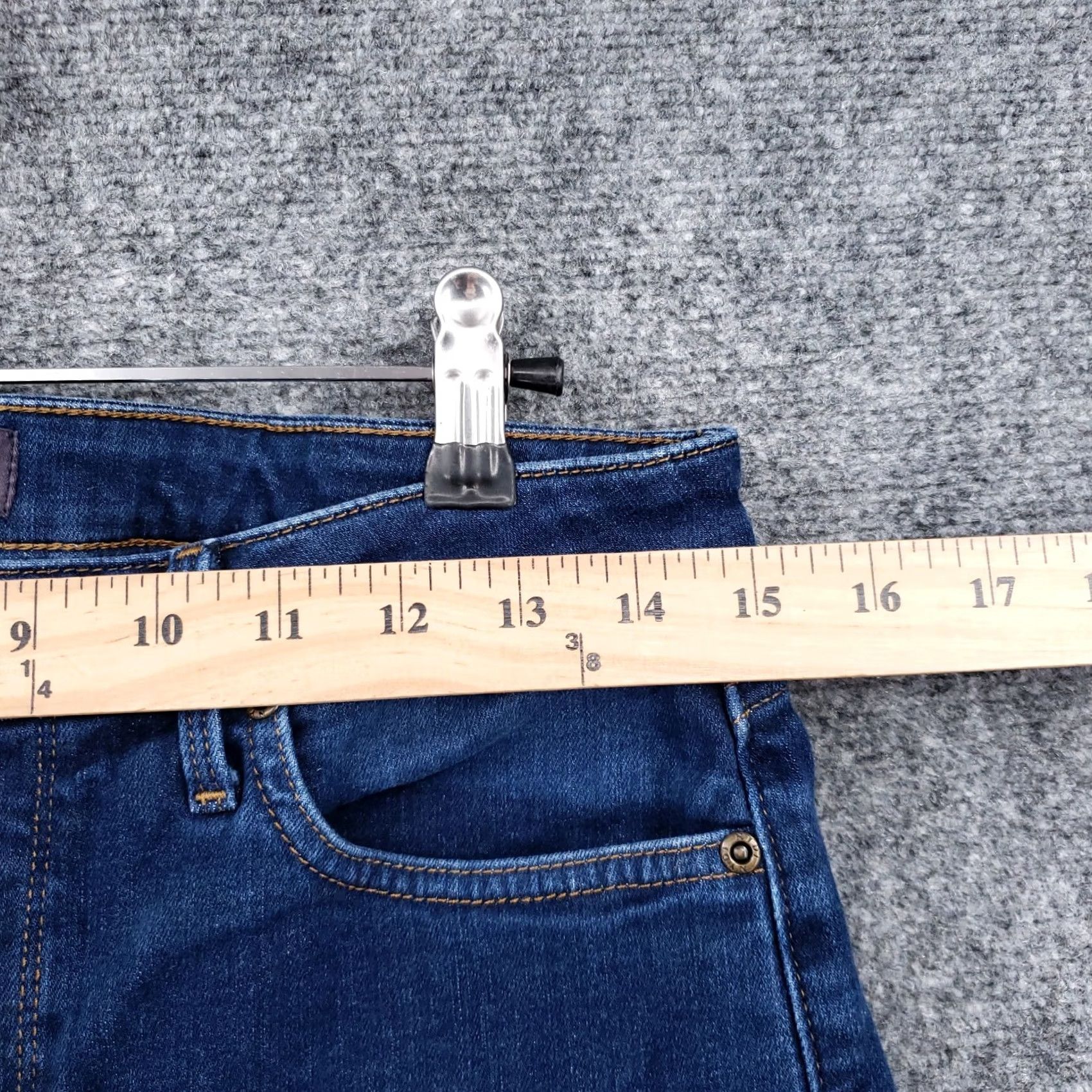 NYDJ NYDJ Ami Skinny Jeans Womens 8 Blue Mid Rise Dark Wash Stretch Size 30" / US 8 / IT 44 - 7 Thumbnail