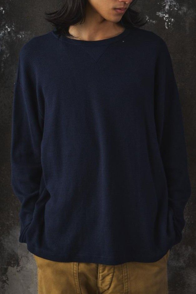 Porter Classic Porter Classic H/W THERMAL CREWNECK Navy Size US L / EU 52-54 / 3 - 1 Thumbnail