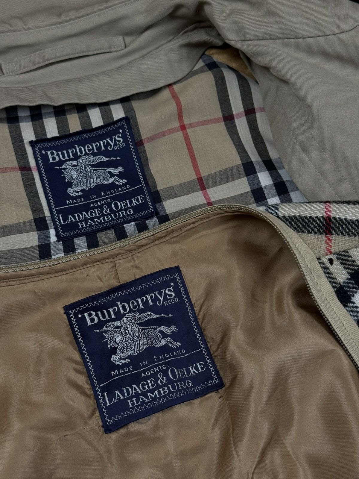 Burberry Vintage trench coat Burberry original luxury streetwear item Size L / US 10 / IT 46 - 4 Thumbnail