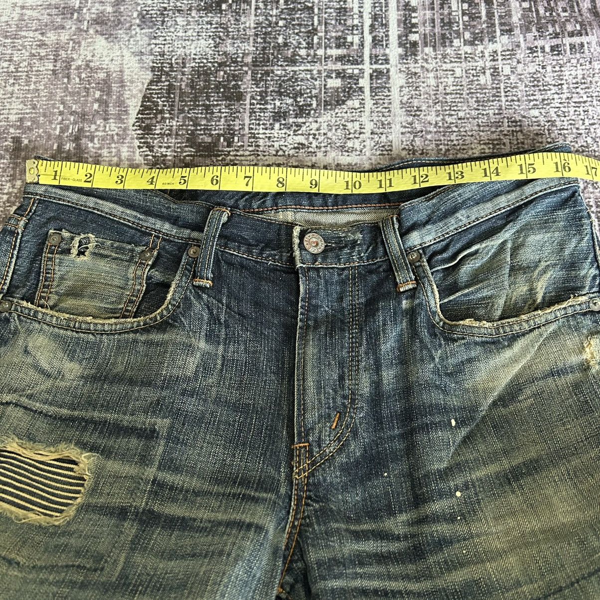If Six Was Nine Punk Distressed Rockstar Edwin Jeans Size US 32 / EU 48 - 15 Thumbnail