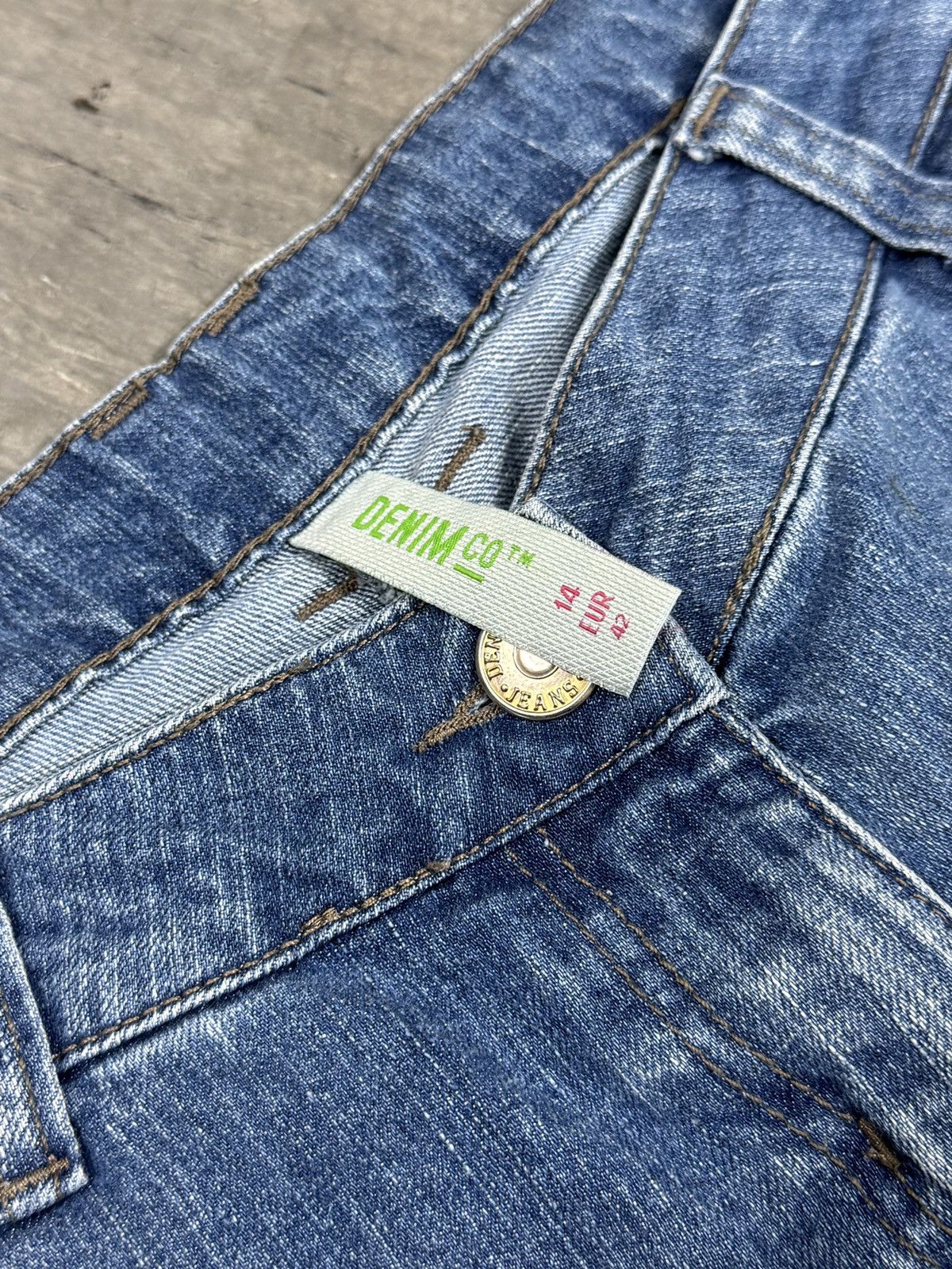 Japanese Brand × Kapital ᶠᵃⁿᶜʸᵍᵘʸ Y2K Flared Denim Boootcut Flared Jeans Cargo Pant Size US 32 / EU 48 - 2 Thumbnail