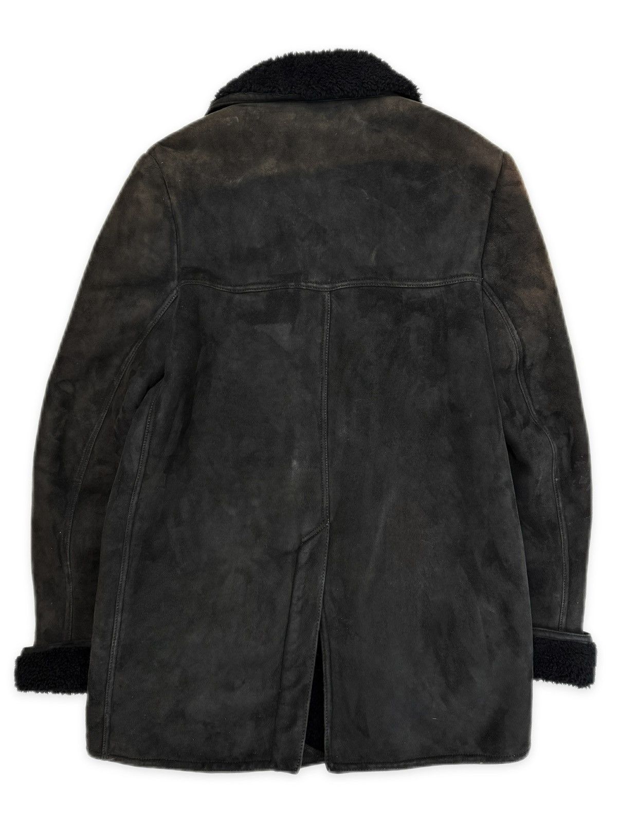 Chrome Hearts Chrome Hearts Mouton Fur Suede Shearling Lined .925 Silver Sun Faded Jacket Size US L / EU 52-54 / 3 - 4 Thumbnail