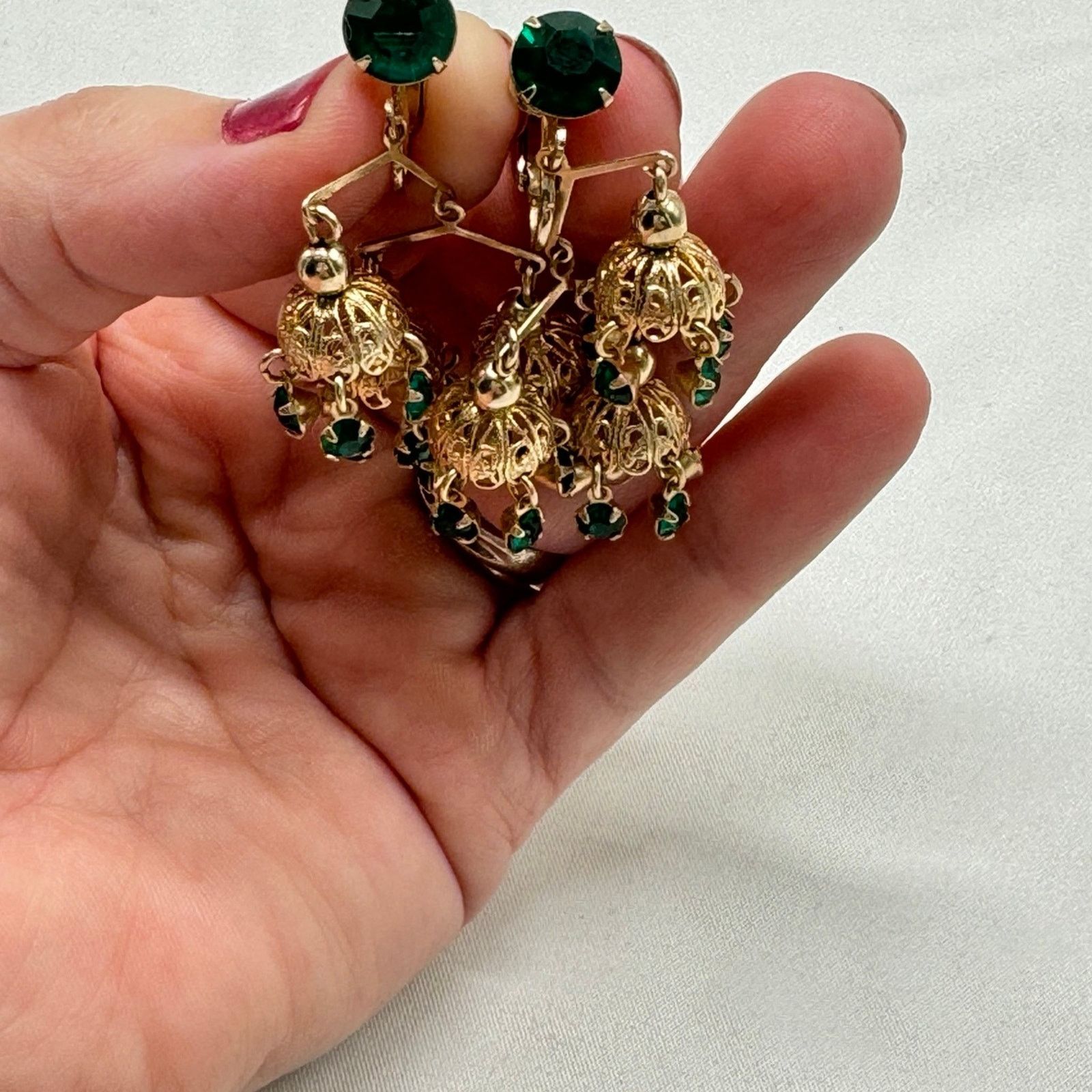 NBDN Nobrandedon Vintage crystal chandelier earrings Size ONE SIZE - 2 Thumbnail