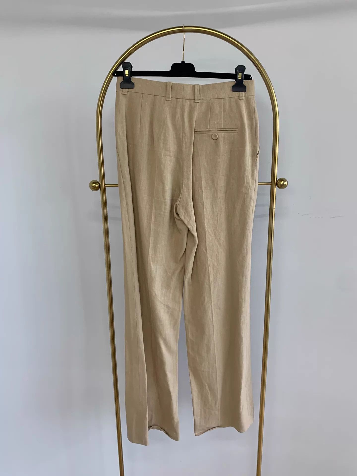 Chloe Chloe Khaki Linen Trousers 36 New Size 25" / US 0 / IT 36 - 3 Thumbnail