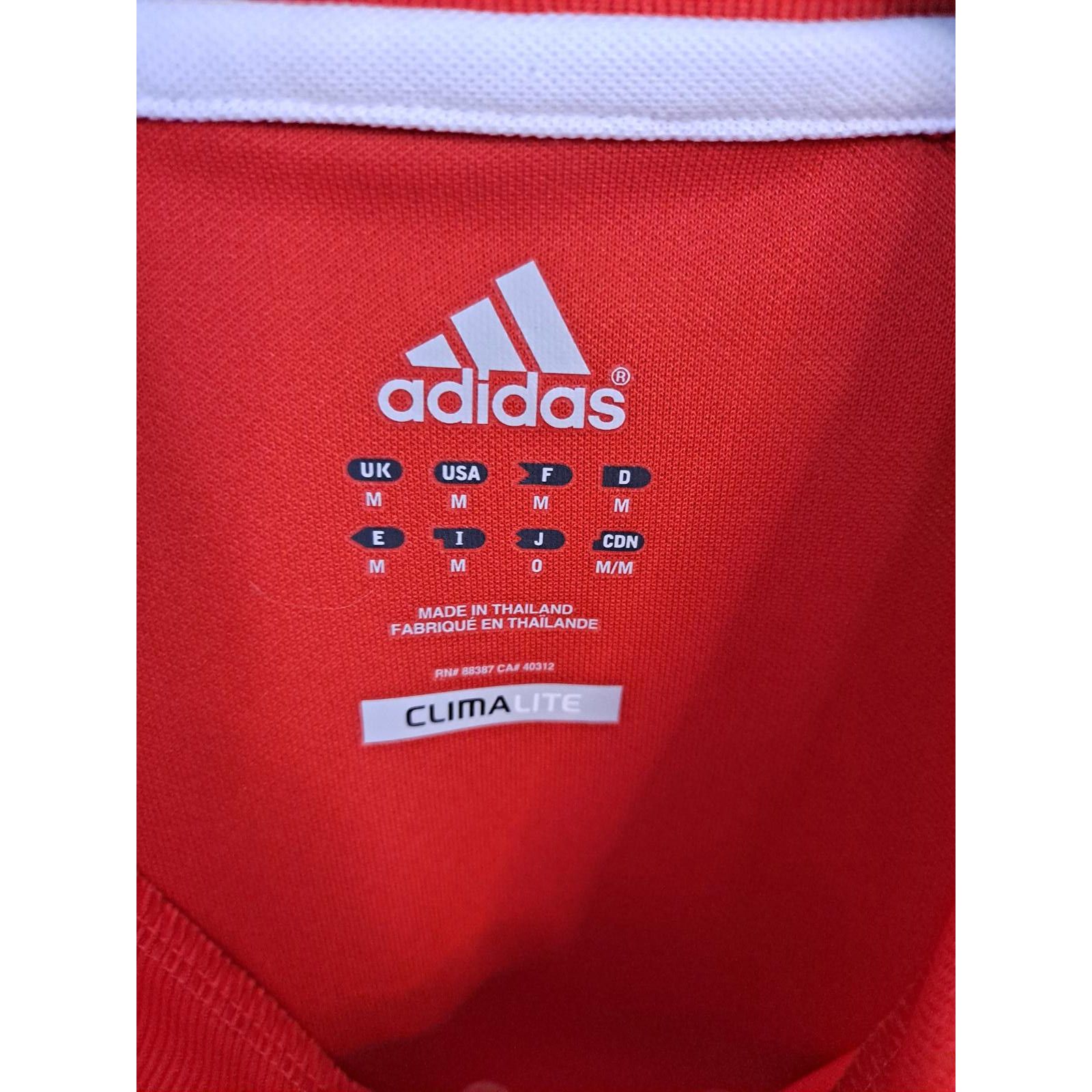 Adidas Adidas Red Climalite Long Sleeve Shirt with Reinforced Elbow Size ONE SIZE - 5 Thumbnail