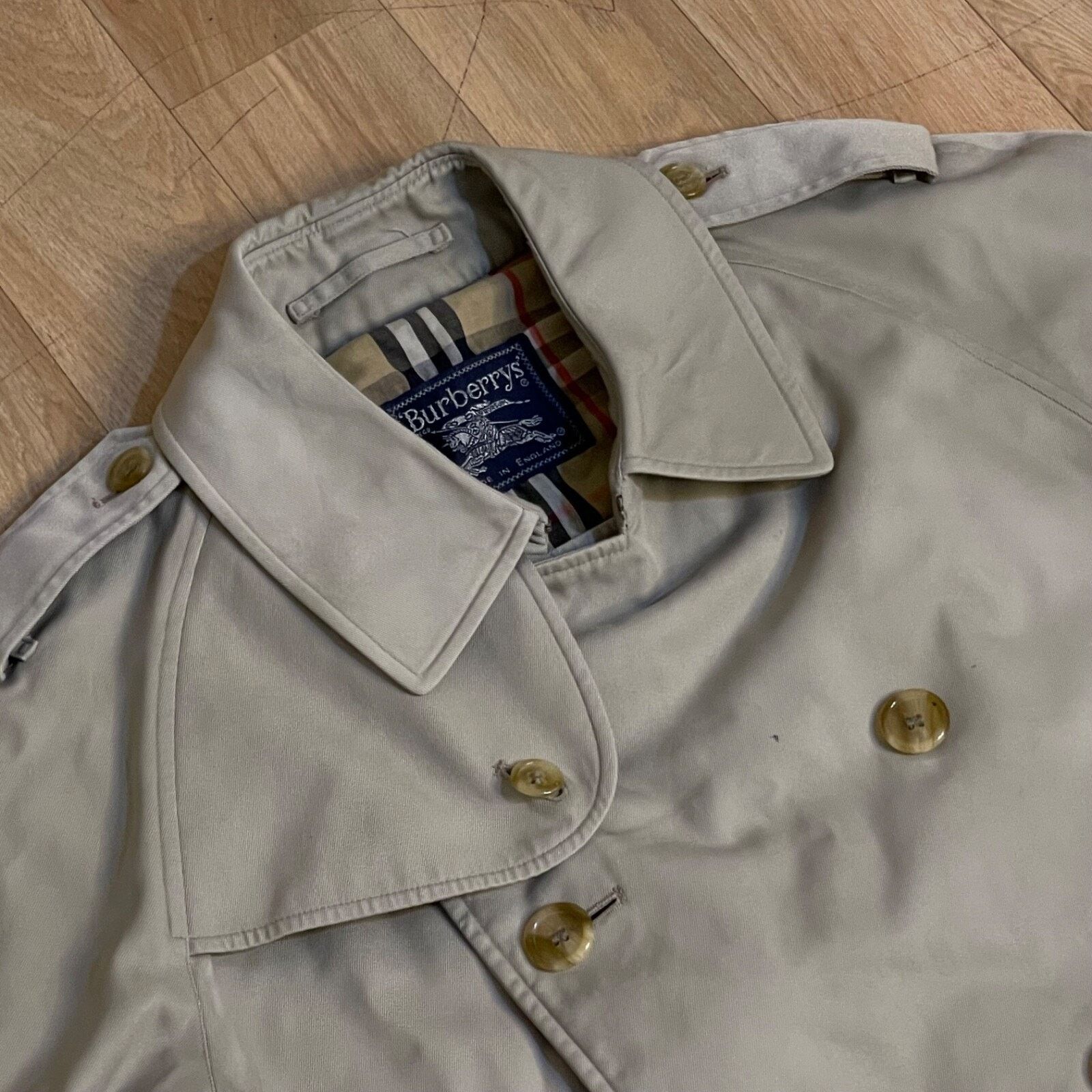 Burberry Burberry Trench Coat Nova Check Vintage made in england Size US M / EU 48-50 / 2 - 7 Thumbnail