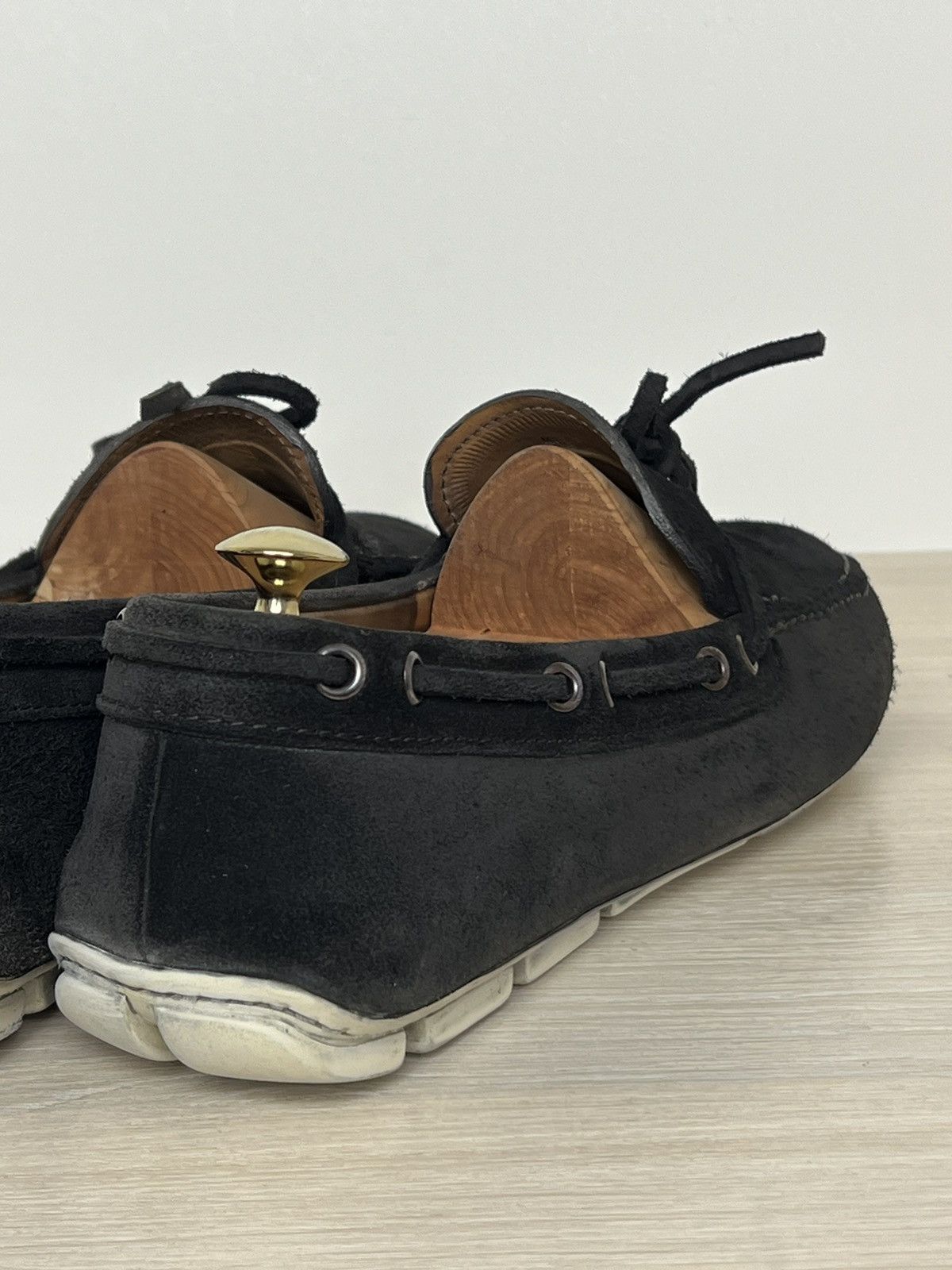 Prada Prada Black Suede Driving Loafers with Laces – Size 9,5 Size US 9.5 / EU 42-43 - 10 Thumbnail