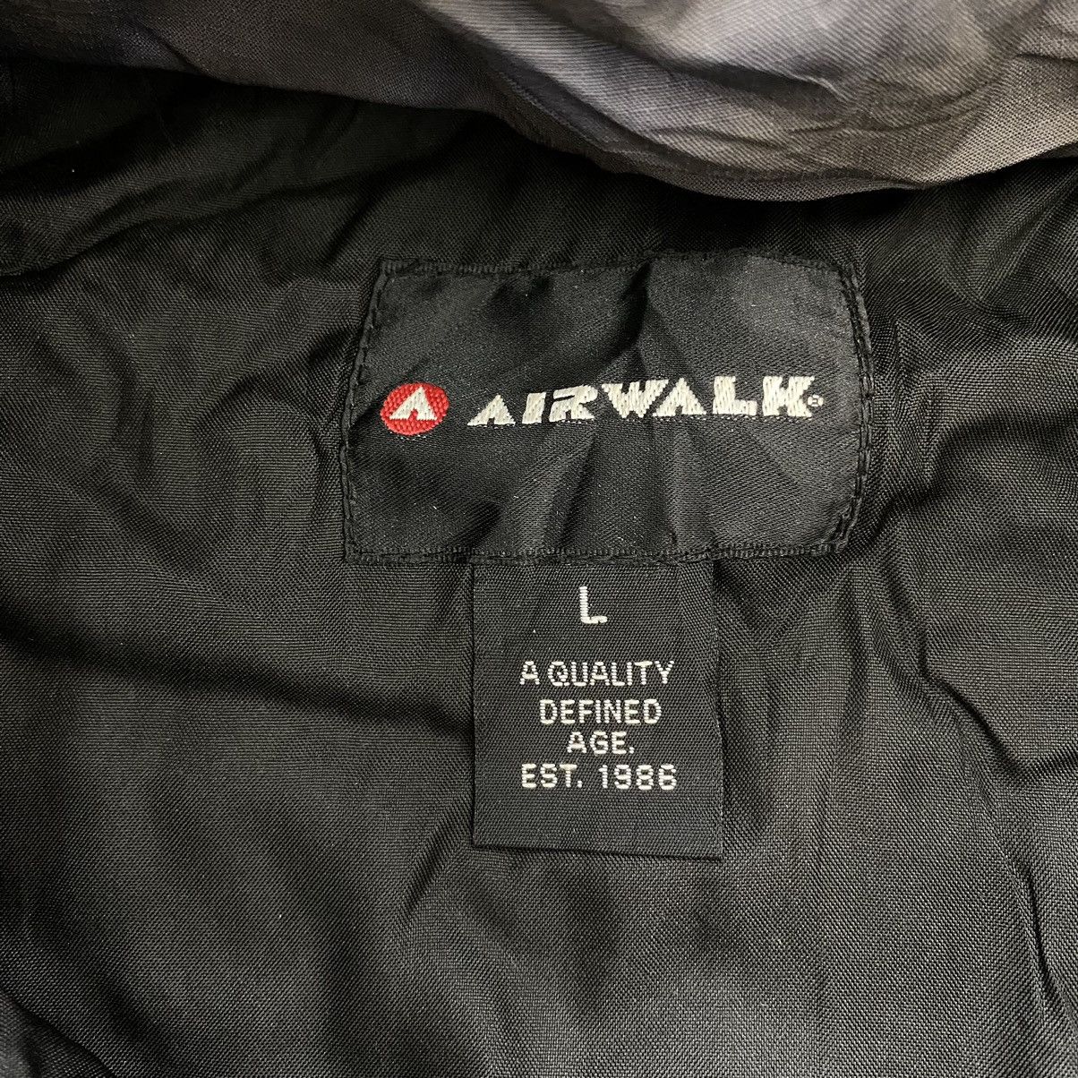 Airwalk × Japanese Brand AIRWALK Skateboard Japanese Brand Hooded Grey Bomber Jacket Size US L / EU 52-54 / 3 - 5 Thumbnail