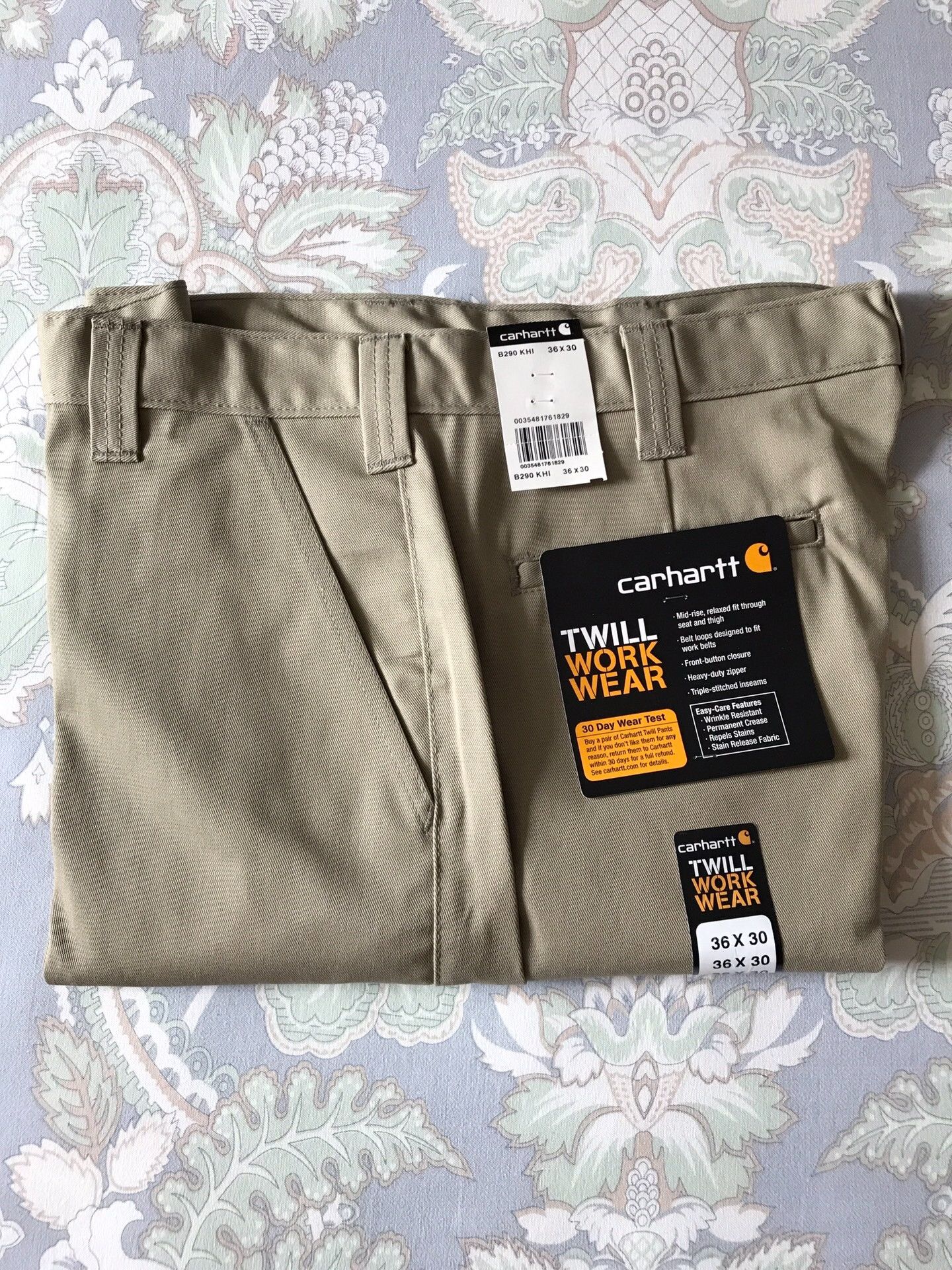 Carhartt Carhartt B290 KHI Khaki Work Pants W36L30 Size US 36 / EU 52 - 1 Thumbnail
