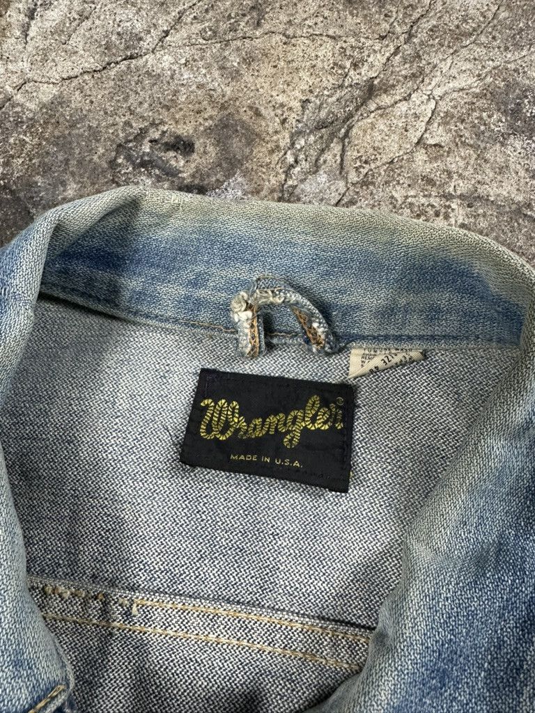 Wrangler 70s Vintage Wrangler Faded Denim Trucker Jacket Size US M / EU 48-50 / 2 - 13 Thumbnail
