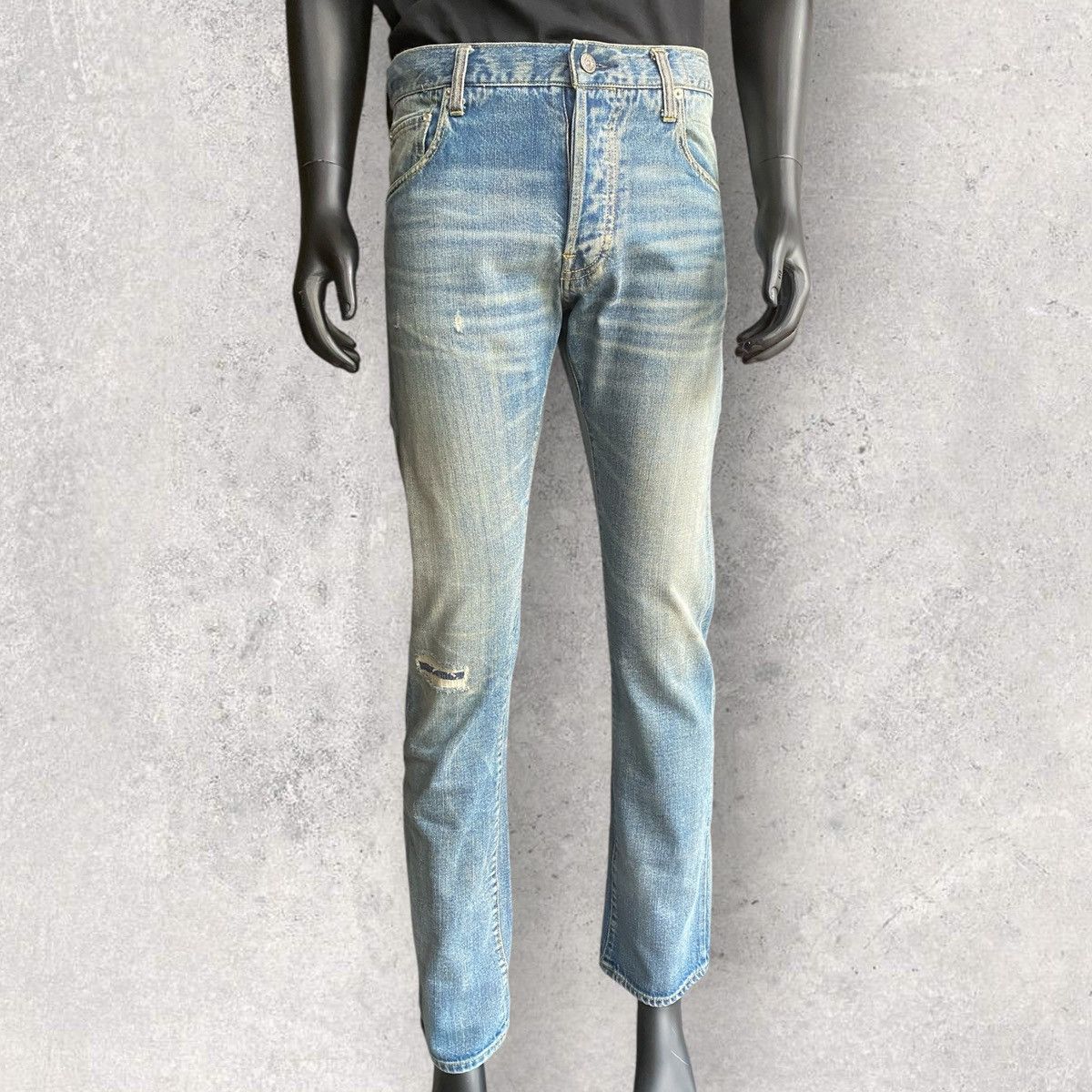 Visvim Visvim Social Sculpture 01.2D10 Damage Denim Size US 34 / EU 50 - 1 Thumbnail
