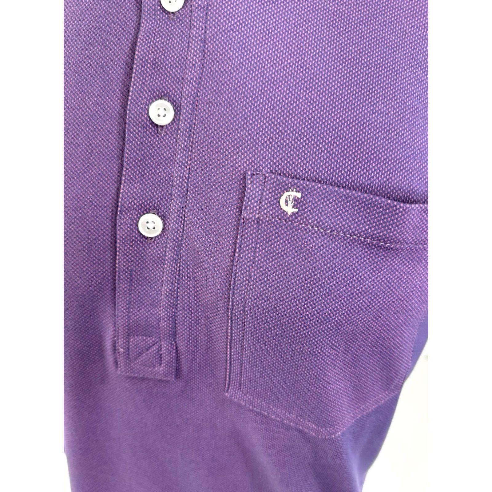 Vintage Criquet Austin polo shirt - Embroidered Logo Mens S Pocket Polo Shirt - Red / Blue - Purple Tone, Short Sleeve, NEW w TAG Size US S / EU 44-46 / 1 - 2 Thumbnail