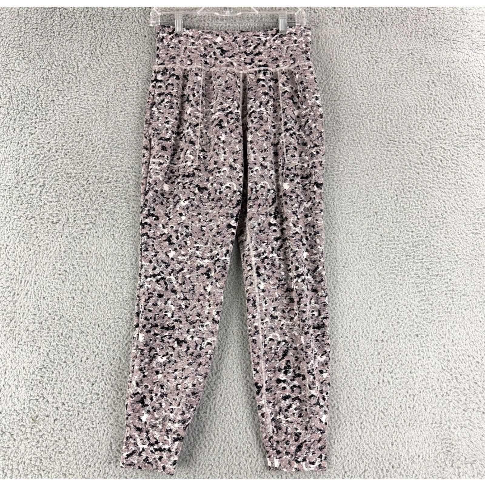 Athleta Athleta Salutation Textured Jogger Pants Womens Medium Pink Pull On High-Rise Size 32" / US 10 / IT 46 - 2 Thumbnail