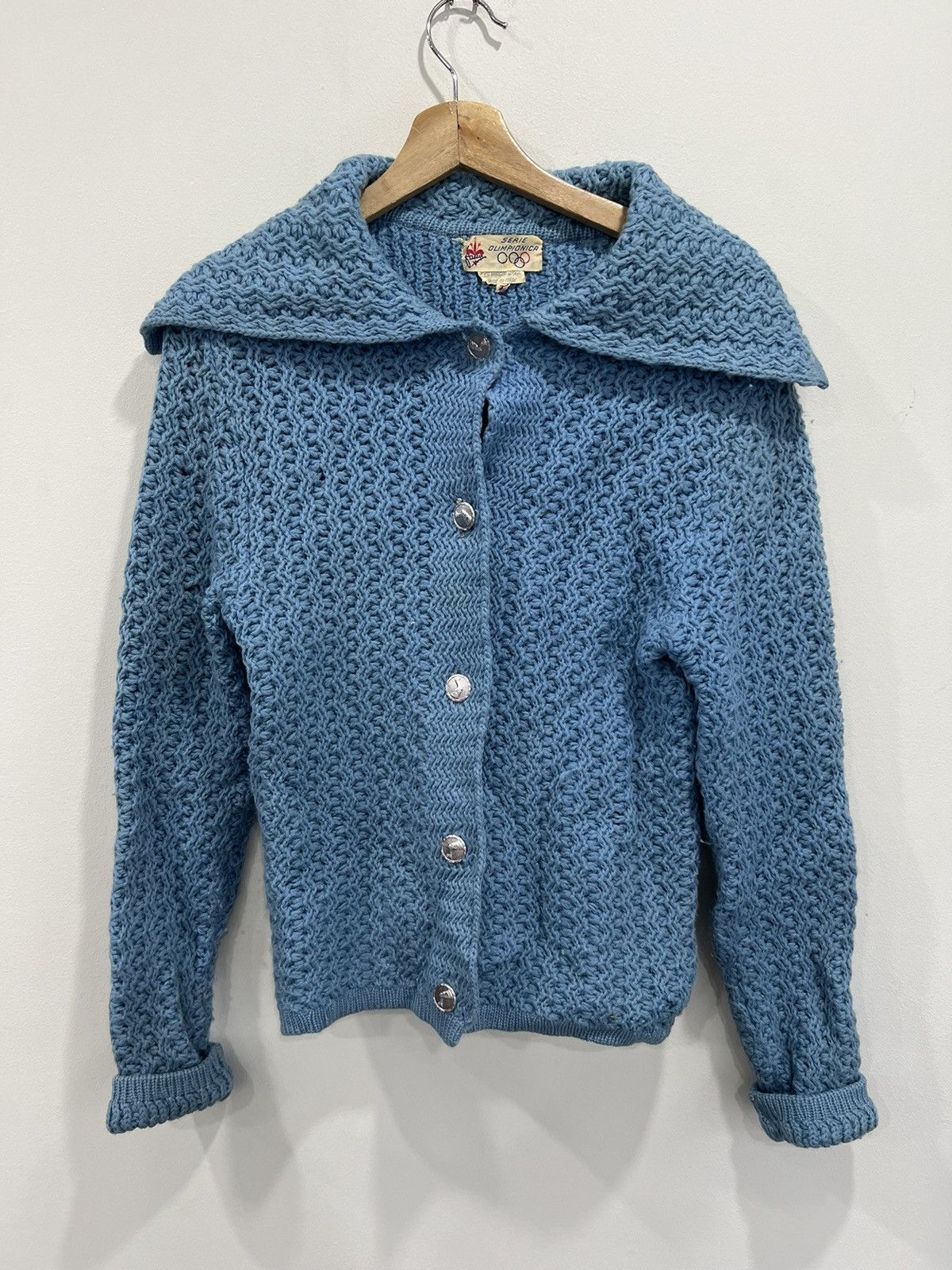 Vintage Vintage Serie Olimpionica Wool Sweater olympics 36 italy Size US M / EU 48-50 / 2 - 1 Thumbnail