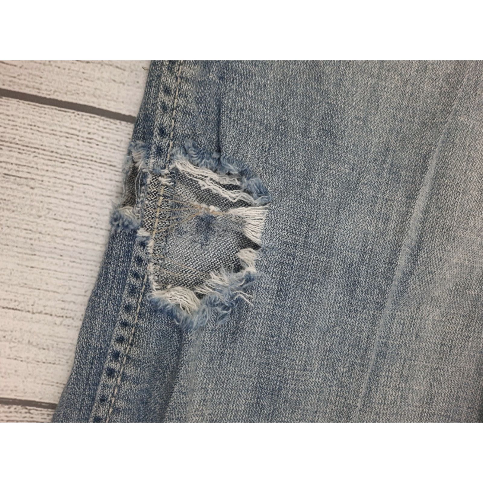 BKE VINTAGE BKE Welder Denim Jeans 36L 36x33 M2M Distressed Mens Straight Cotton Elastane Blue 1967 Size US 36 / EU 52 - 6 Thumbnail
