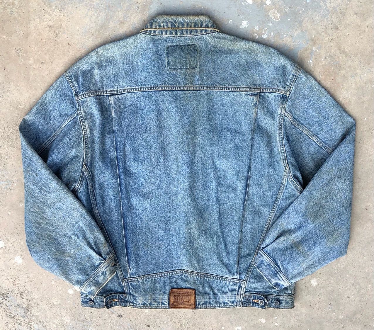 Edwin Vintage Edwin Men’s Embellished Denim Trucker Jacket Size US XXL / EU 58 / 5 - 10 Thumbnail