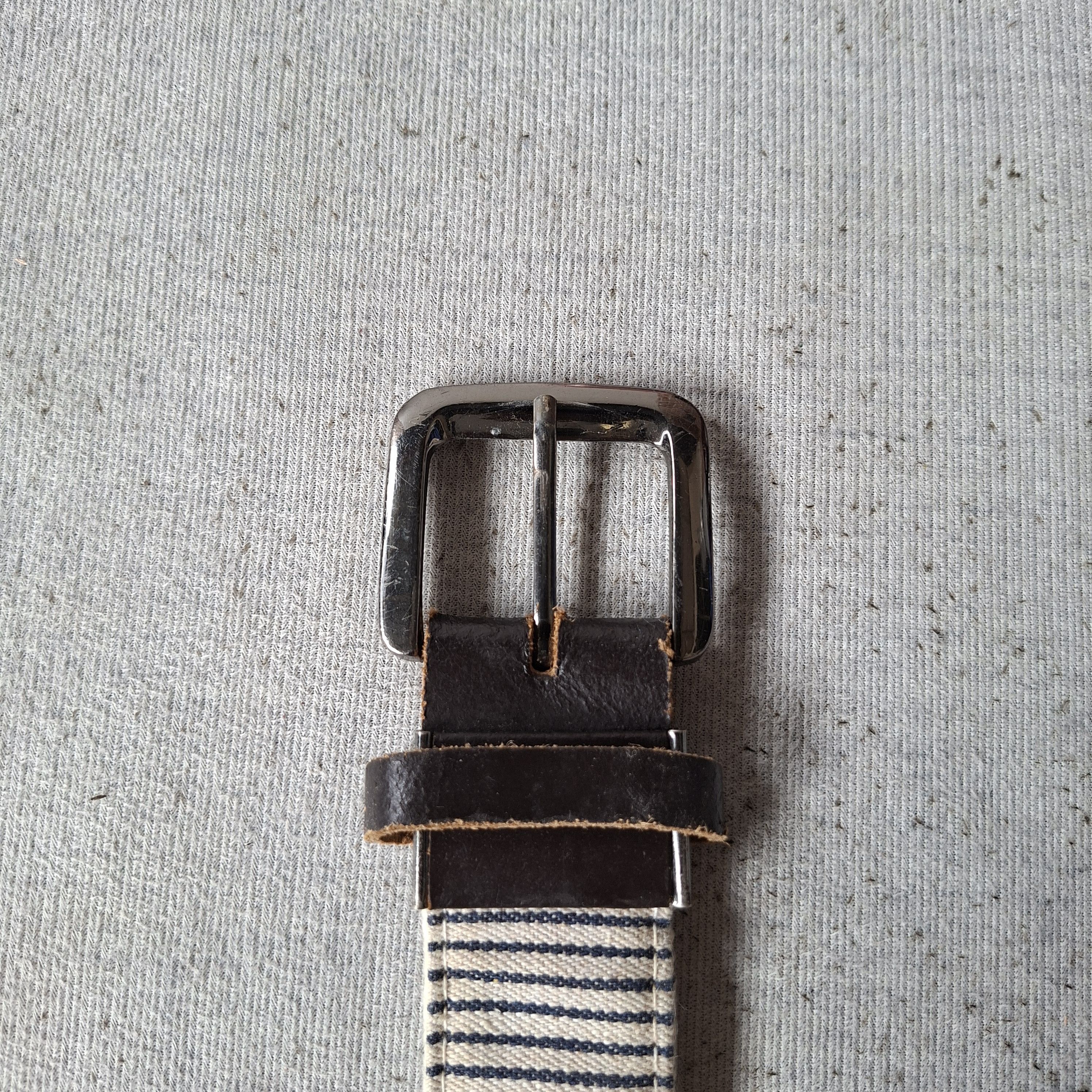 Porter 💥 HT.works union made stripes hole ring canvas belt Size ONE SIZE - 3 Thumbnail