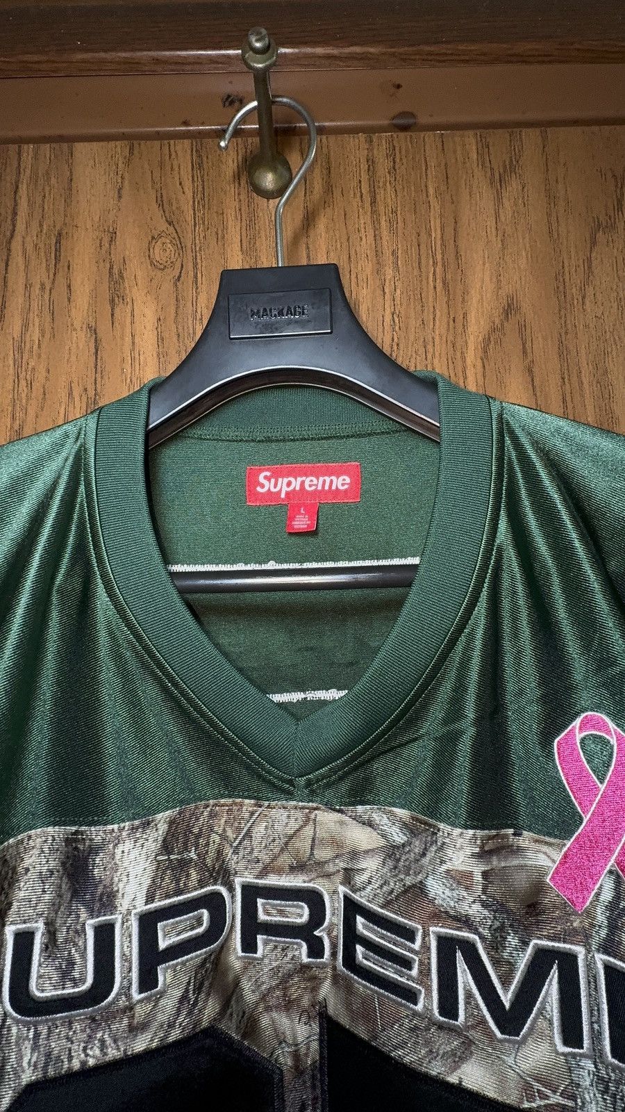 シャツ Supreme Breast Cancer Awareness Jersey M NEW Supreme Breast Cancer Awareness Football Jersey Black Size