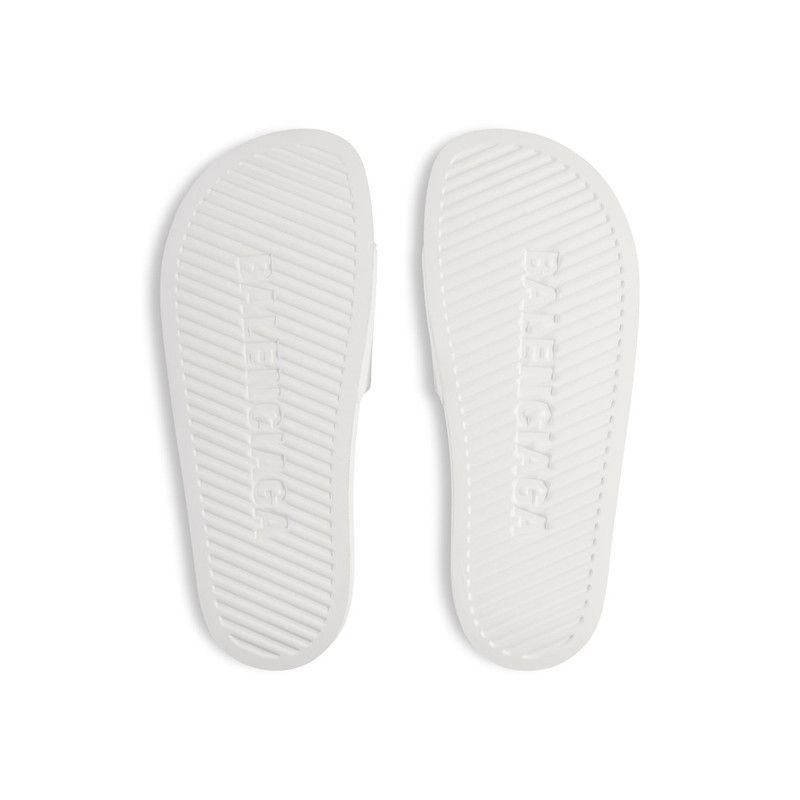 Balenciaga o1w1db10526 Pool Slide Sandals in White Size US 12 / EU 45 - 7 Thumbnail