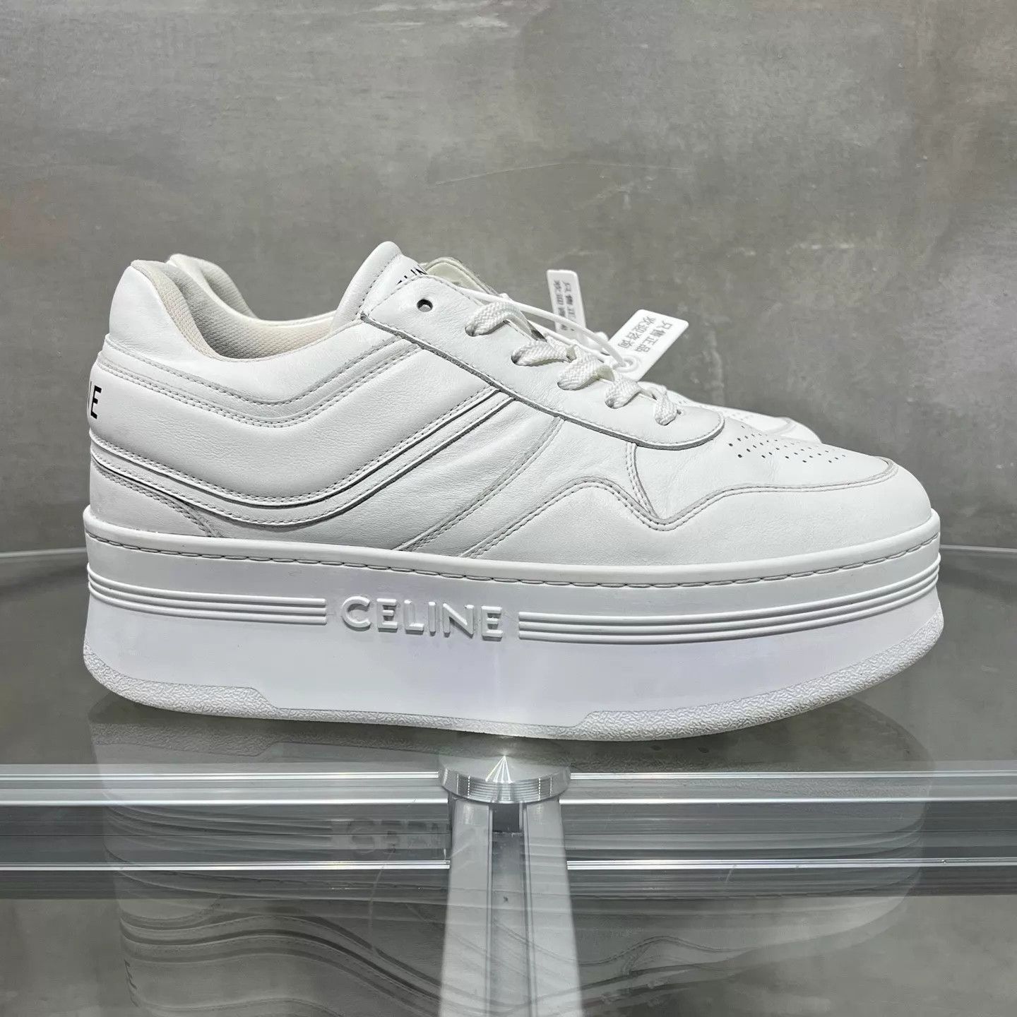 Celine Celine Block White Platform Casual Shoe 39 Size US 8.5 / IT 38.5 - 4 Thumbnail