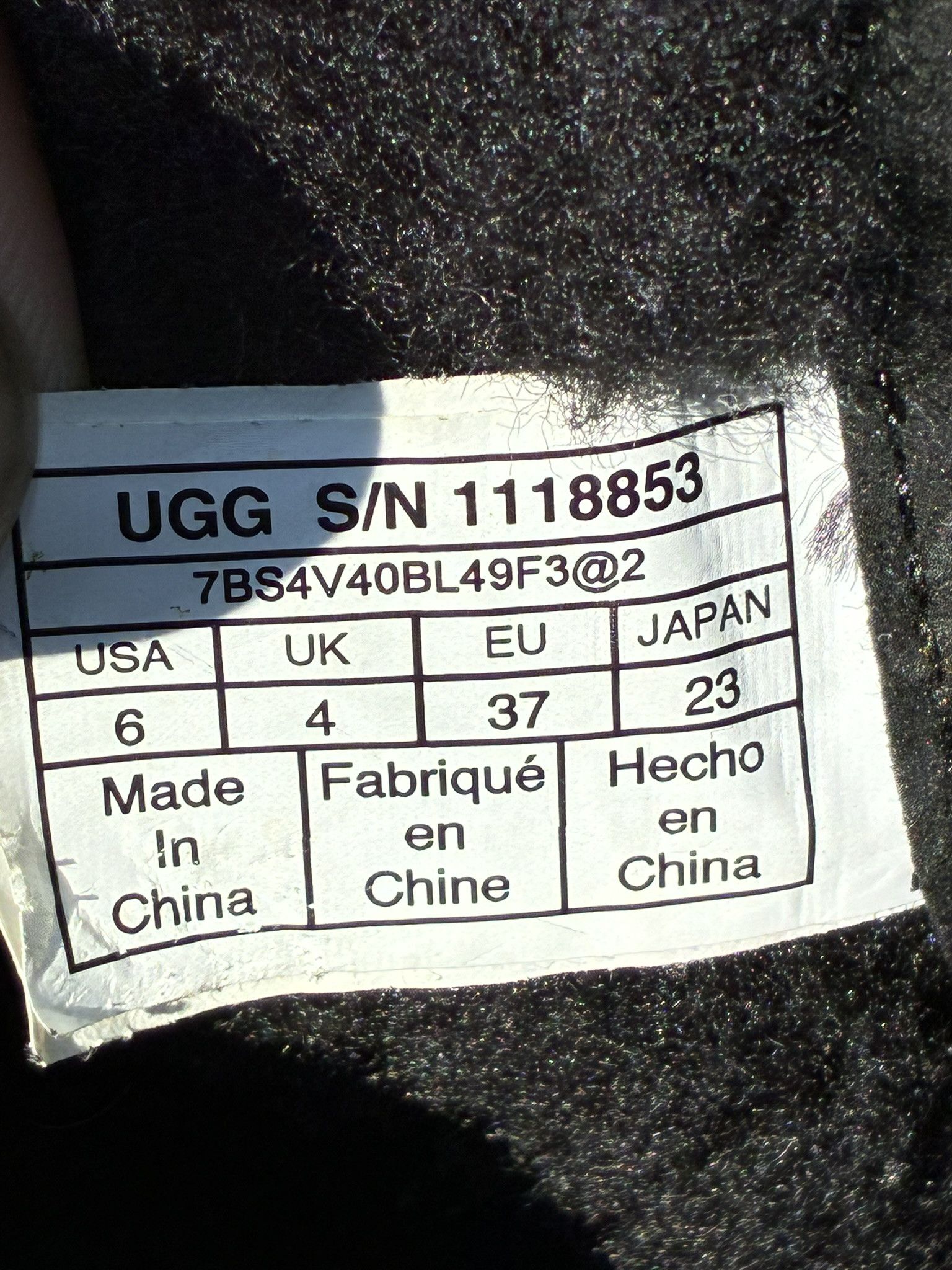 Ugg UGG Classic Mini Double Zip Black 1118853 Size US 6 / IT 36 - 7 Thumbnail
