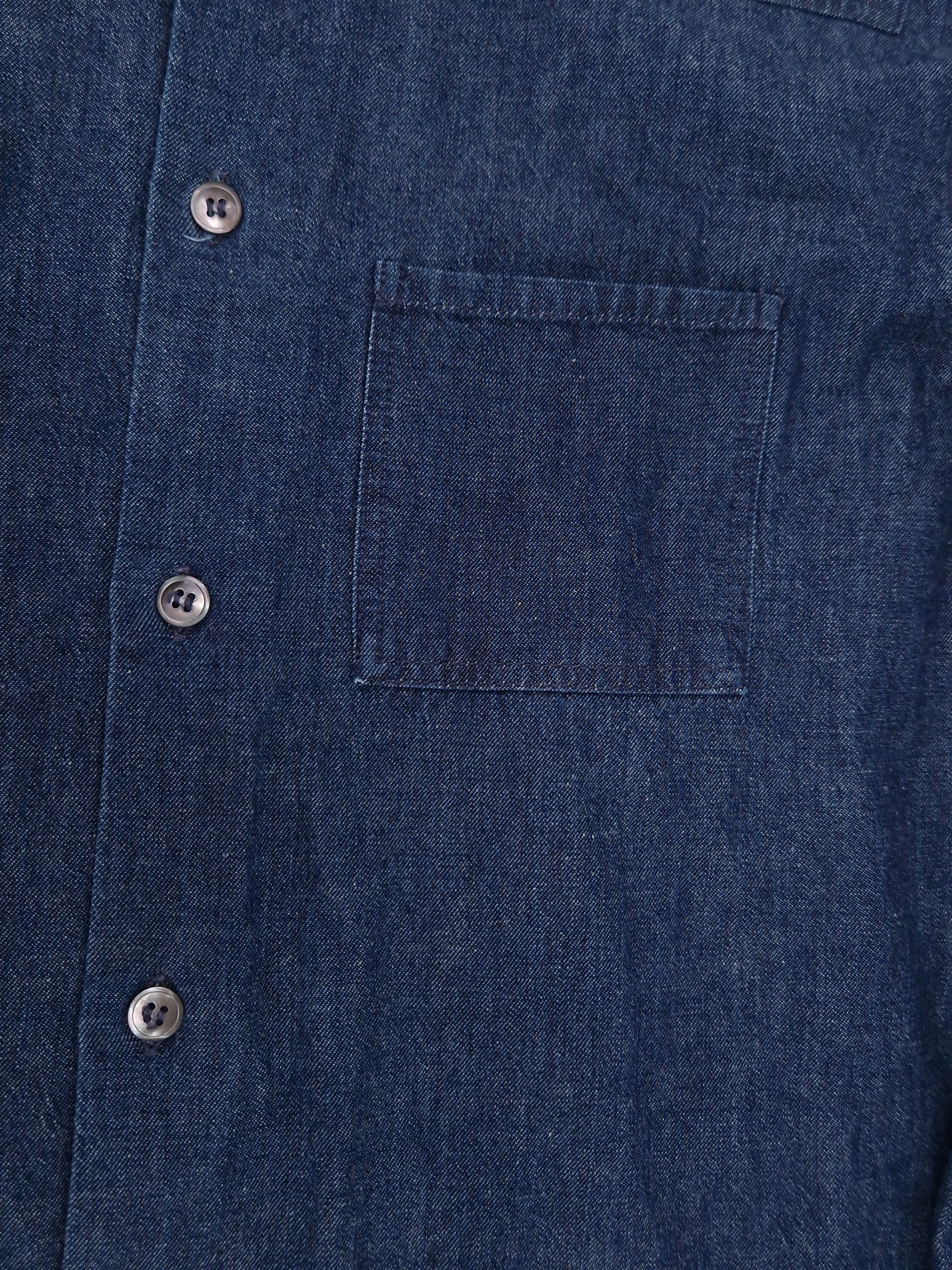 Helmut Lang 1998 Raw Denim shirt Size US M / EU 48-50 / 2 - 3 Thumbnail