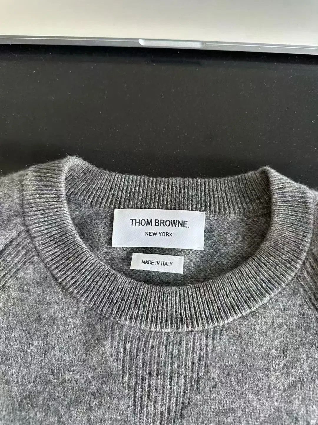 Thom Browne Thom Browne Medium Grey Cashmere Sweater| Size US S / EU 44-46 / 1 - 3 Thumbnail