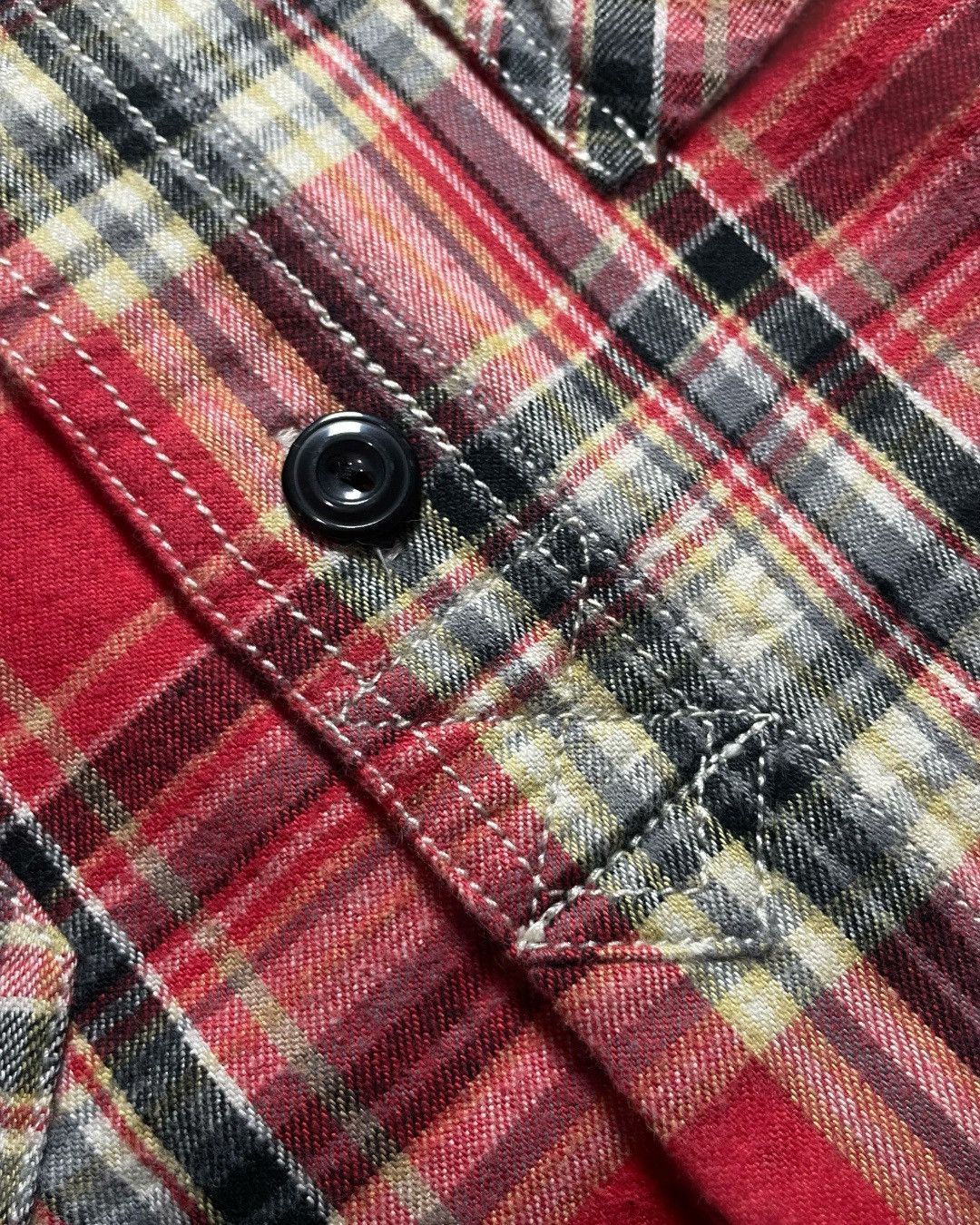 Japanese Brand Flannel Workshirt PETIT BONHEUR INATTENDU Size M Size US M / EU 48-50 / 2 - 7 Thumbnail