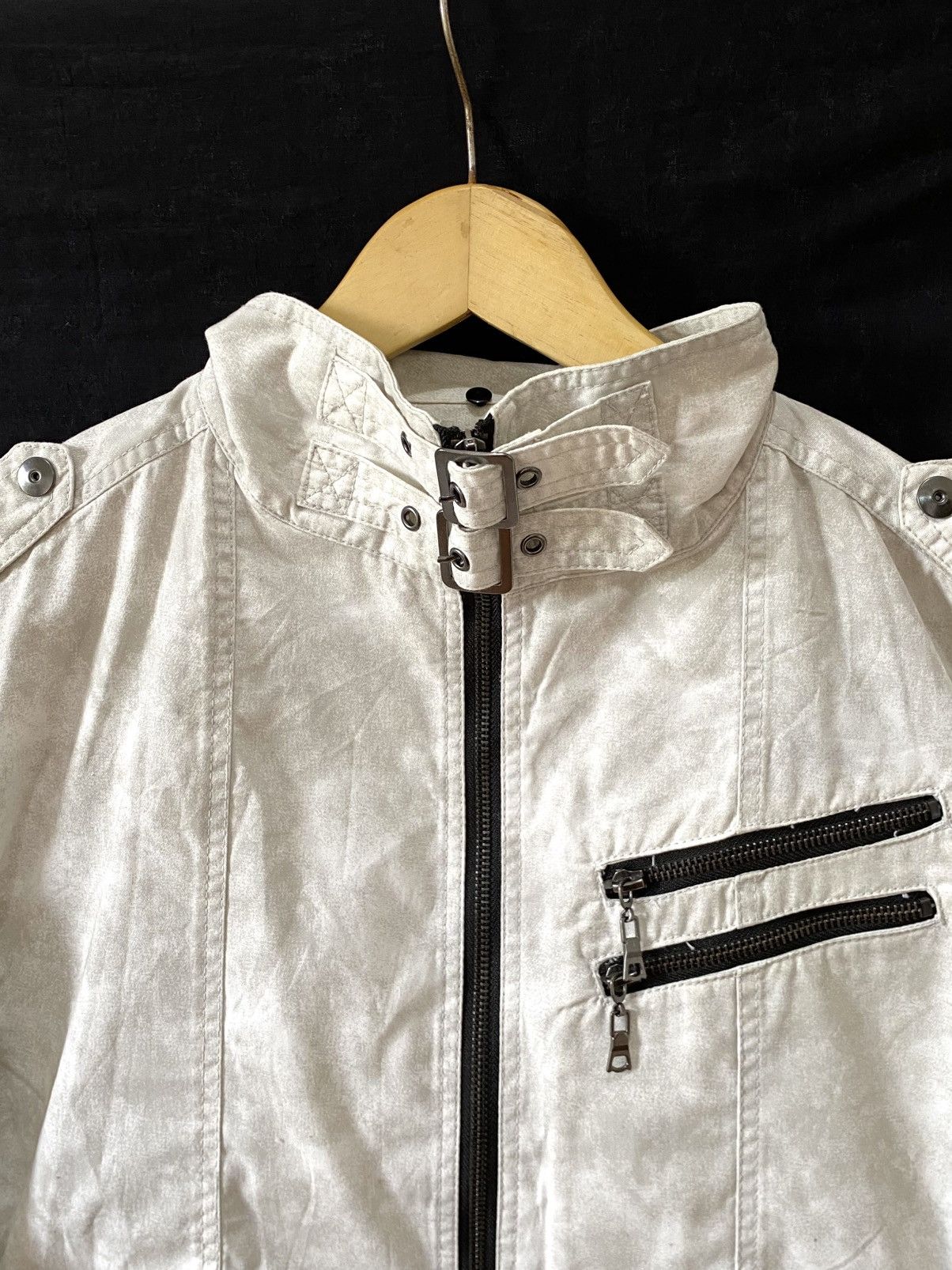 In The Attic Create Barefoot Bleach Zipper Jacket 🌫️ Size US M / EU 48-50 / 2 - 8 Thumbnail