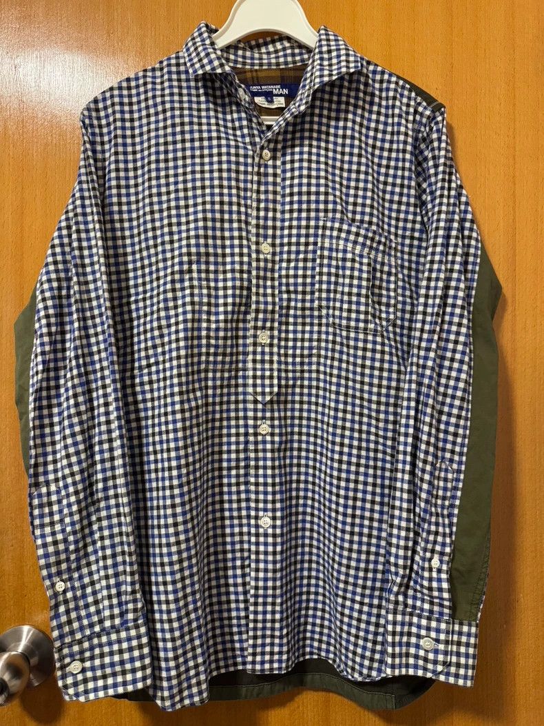 Junya Watanabe Junya Watanabe Man Mixed Fabric Shirt Size M / US 6-8 / IT 42-44 - 1 Thumbnail
