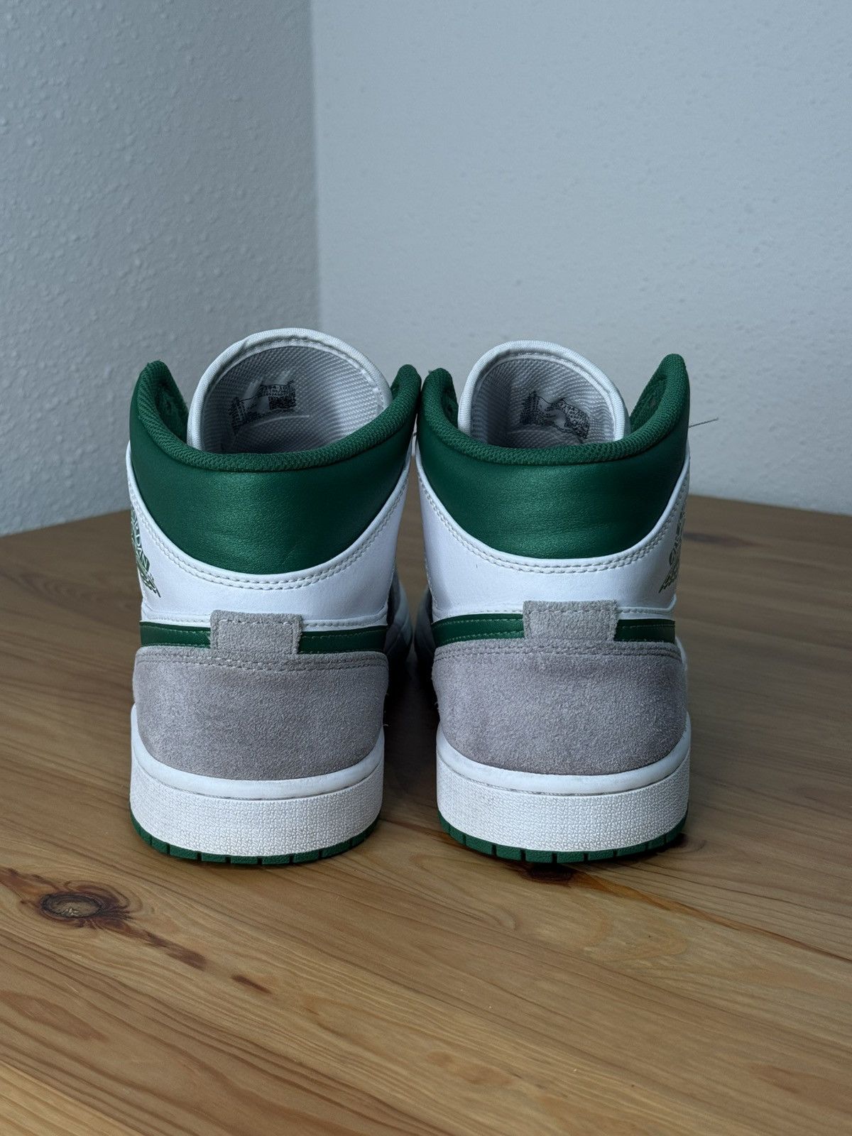 Jordan Brand Nike Air Jordan 1 Mid Grey Green Size US 9.5 / EU 42-43 - 3 Thumbnail