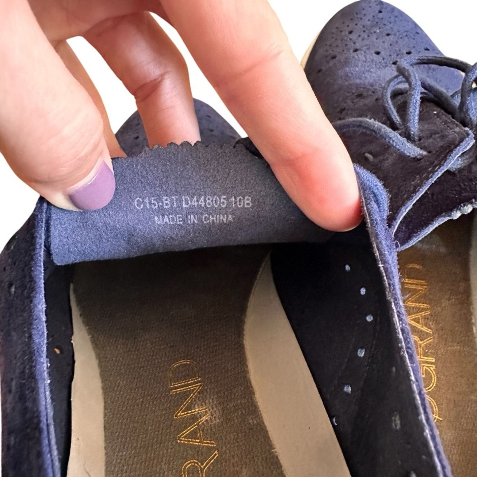 Cole Haan Cole Haan Zerogrand Wingtip Suede Oxford Sneakers Size US 10 / IT 40 - 5 Thumbnail