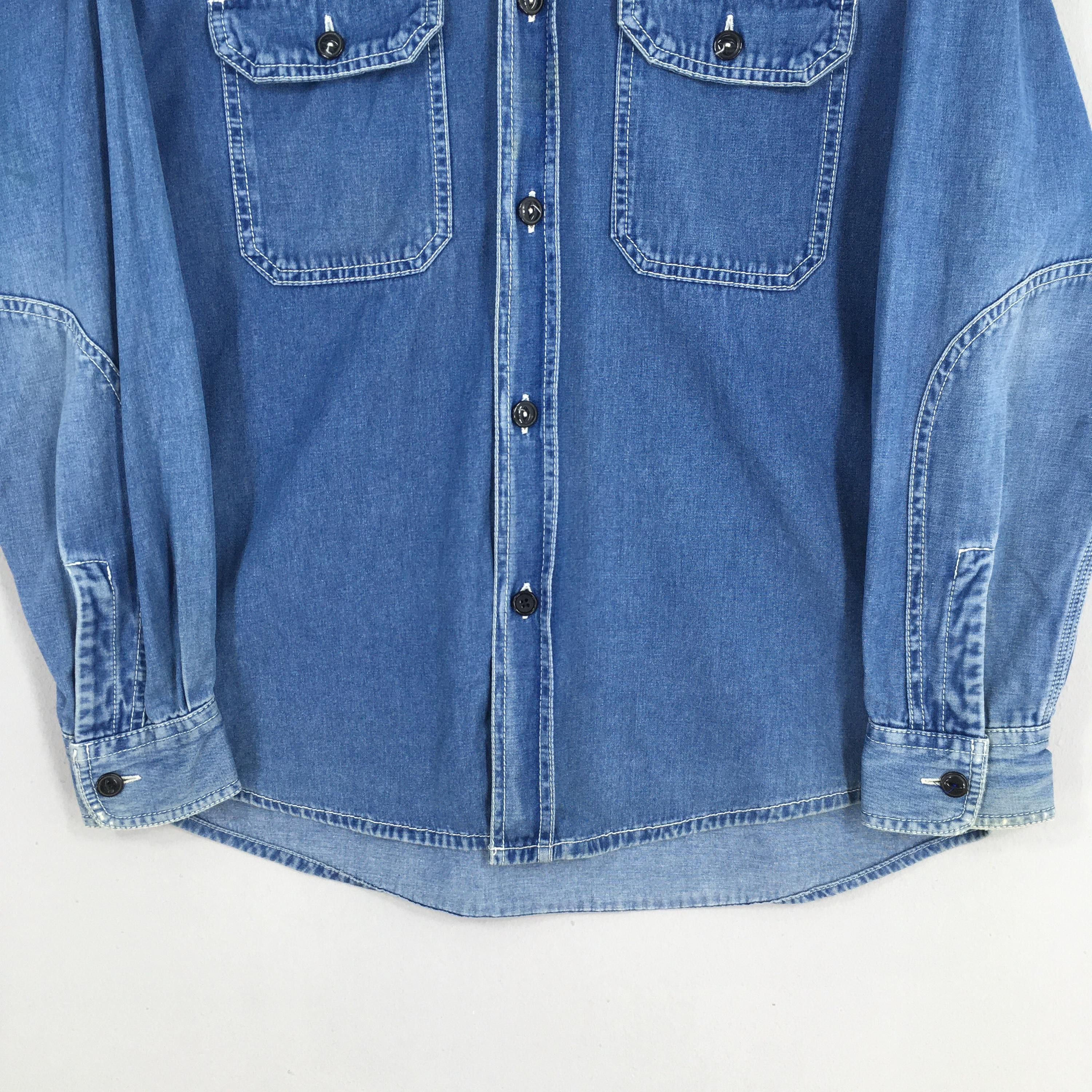 Diesel Vintage Diesel Workwear Denim Shirt Medium Size US M / EU 48-50 / 2 - 3 Thumbnail