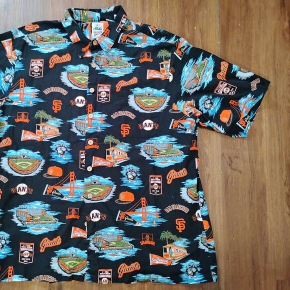 Reyn Spooner Vintage Reyn Spooner San Francisco Giants Hawaiian Shirt Size US XXL / EU 58 / 5 - 2 Thumbnail