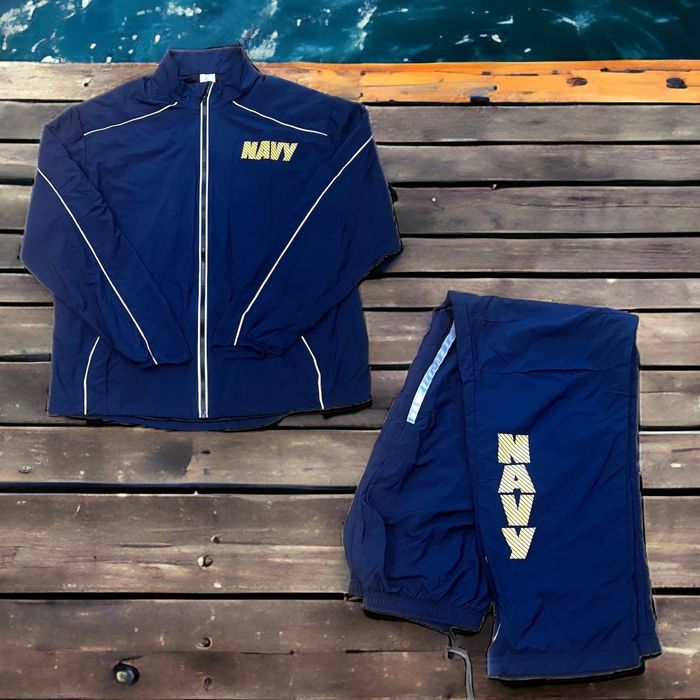 Made In Usa Genuine US Navy Jogging Track Suit Jacket and Pants USA ...