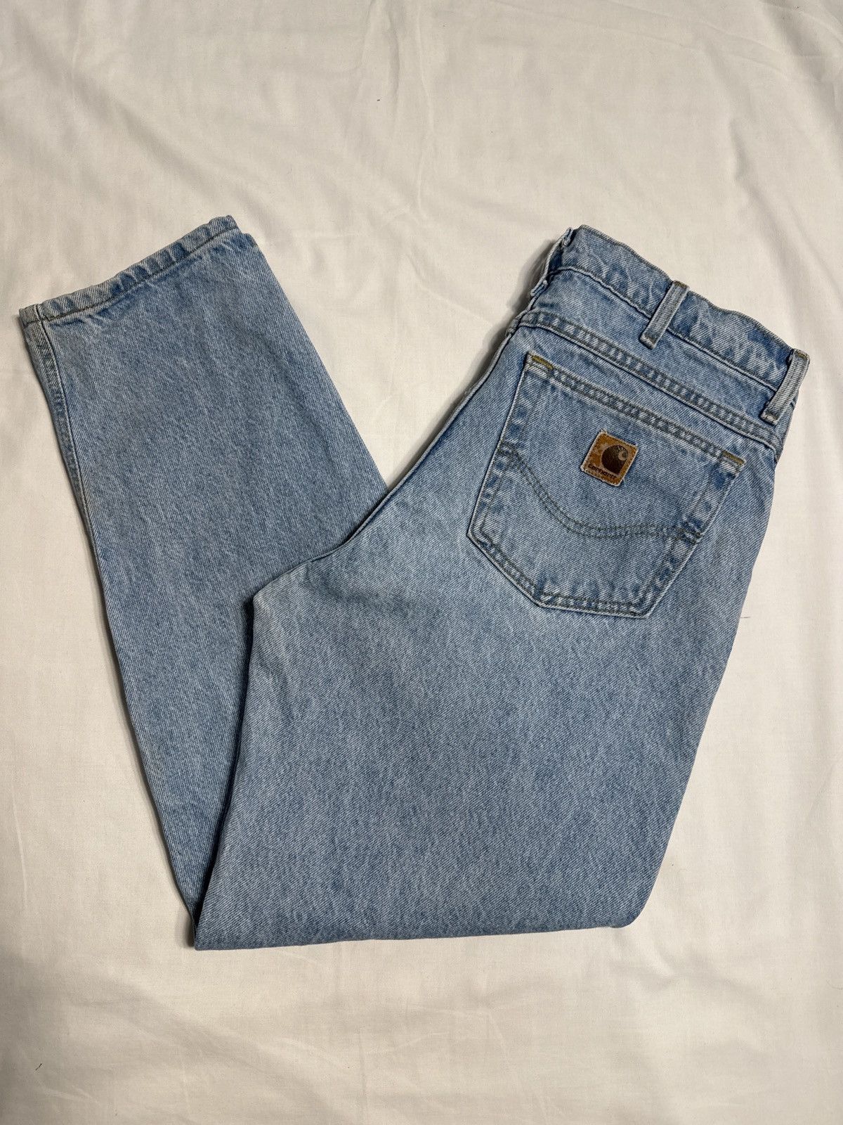 Carhartt Vintage 90s Carhartt Blue Denim Jeans Size US 34 / EU 50 - 1 Thumbnail