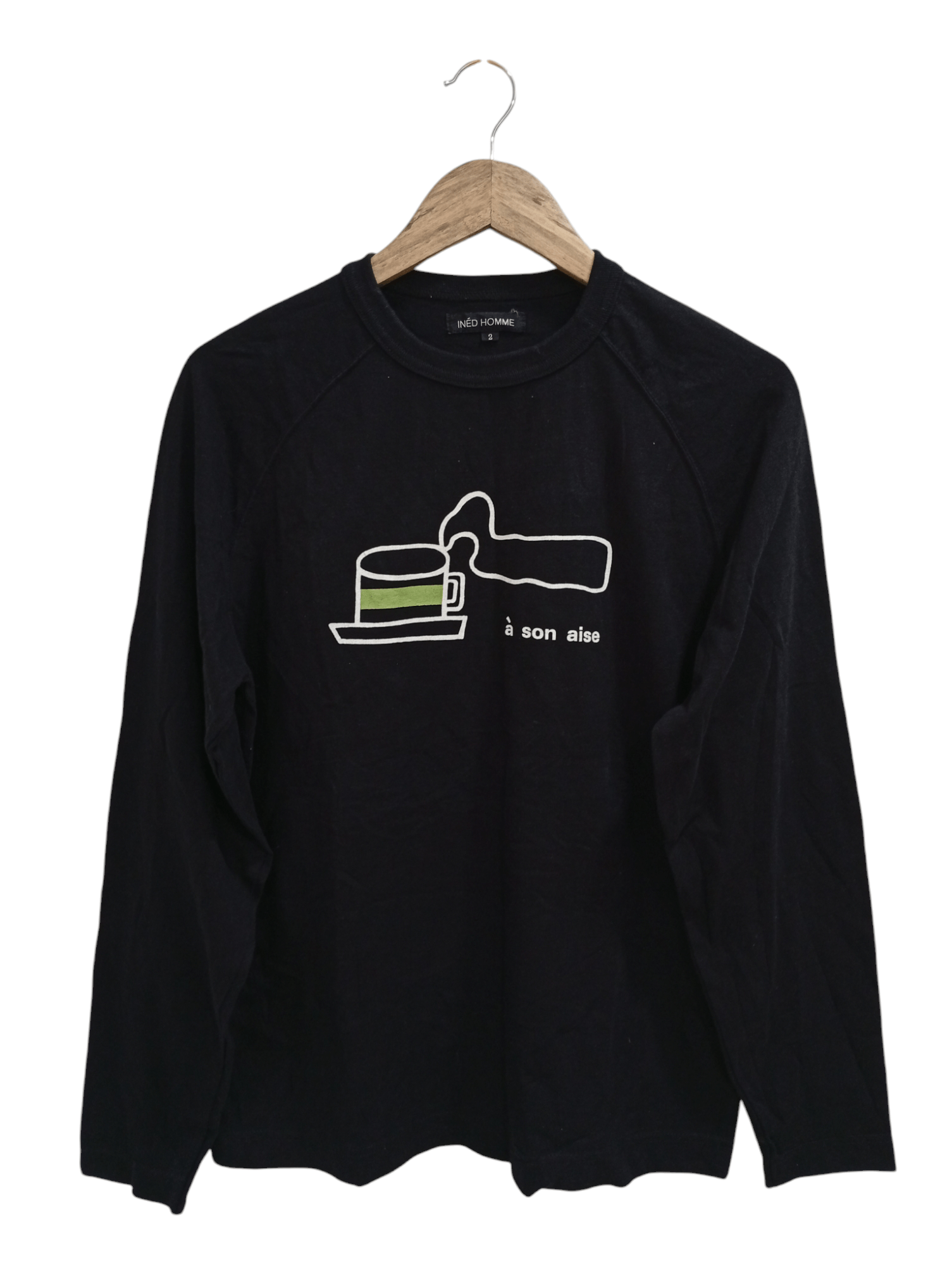 Japanese Brand × Vintage × Yohji Yamamoto 🔥🔥Ined A Son Aise LS T-Shirt Size US M / EU 48-50 / 2 - 1 Thumbnail