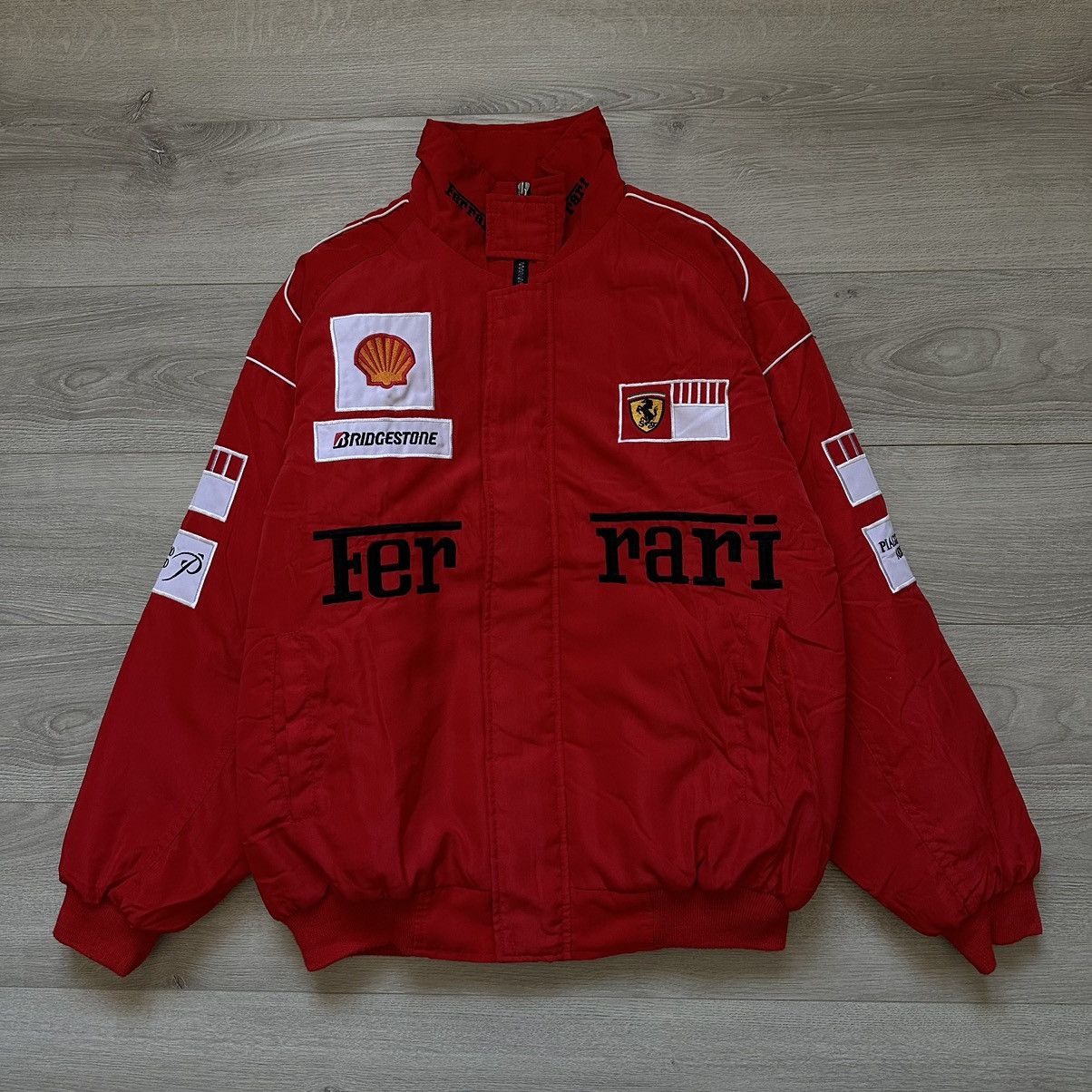 Ferrari Ferrari Vintage Racing F-1 Formula 1 Bomber Rare Mens Size:L Size US L / EU 52-54 / 3 - 1 Thumbnail