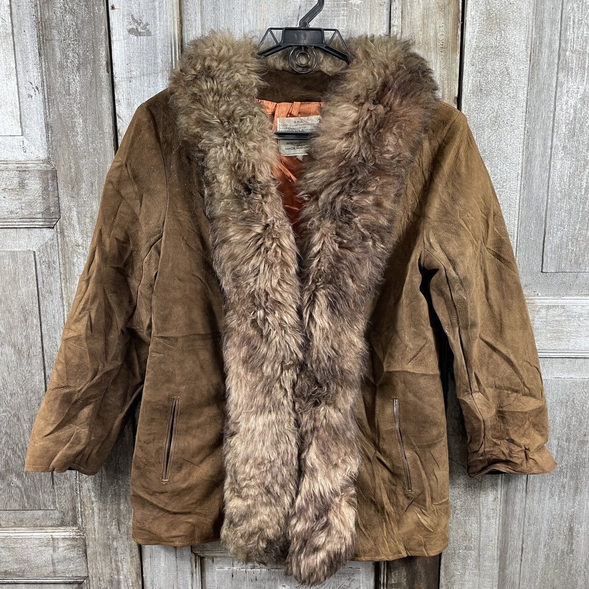 Vintage Fur Leather Coat