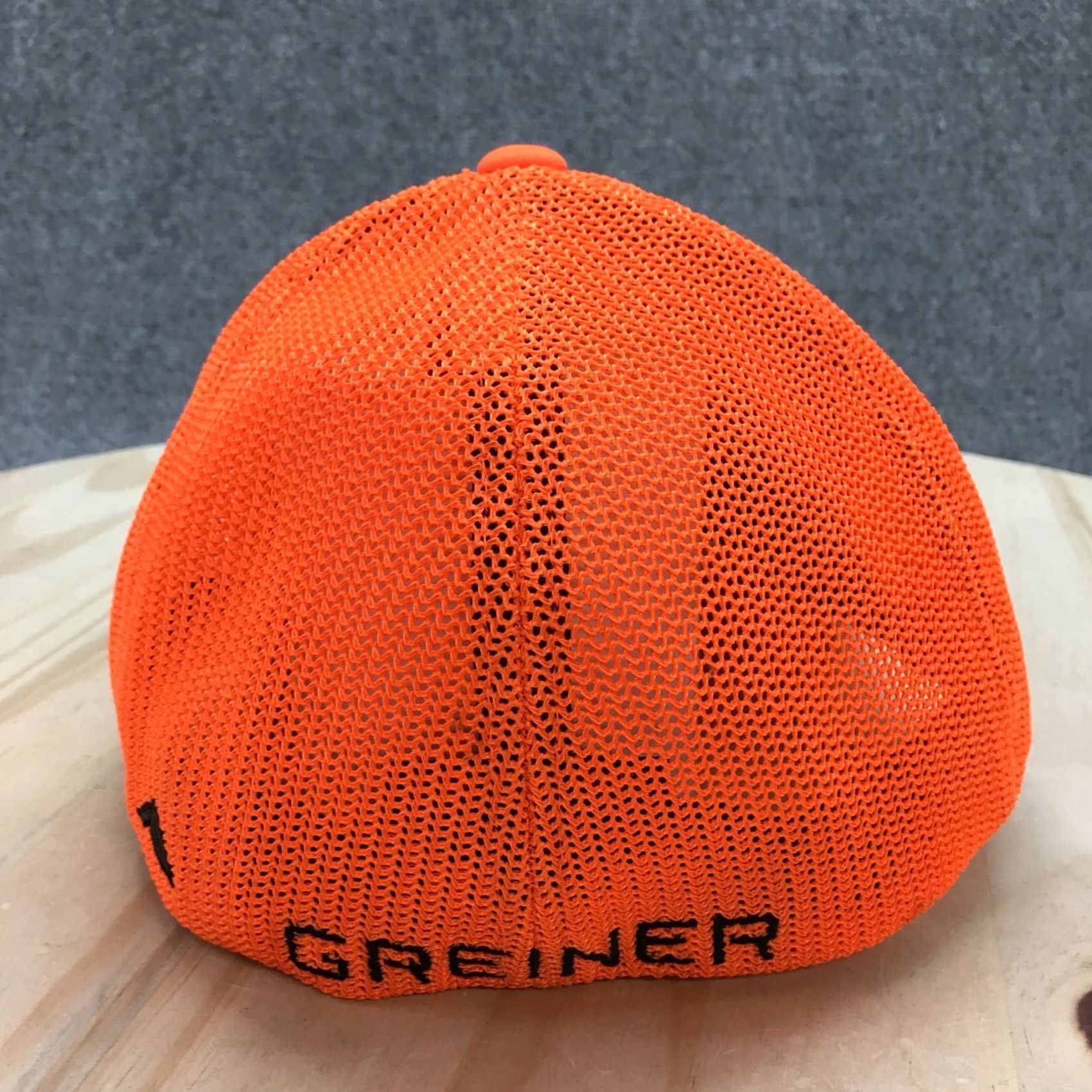 Vintage Greiner Pacific Headwear Trucker Hat Mens Orange L-XL Adjustable Curved Brim Size ONE SIZE - 7 Thumbnail